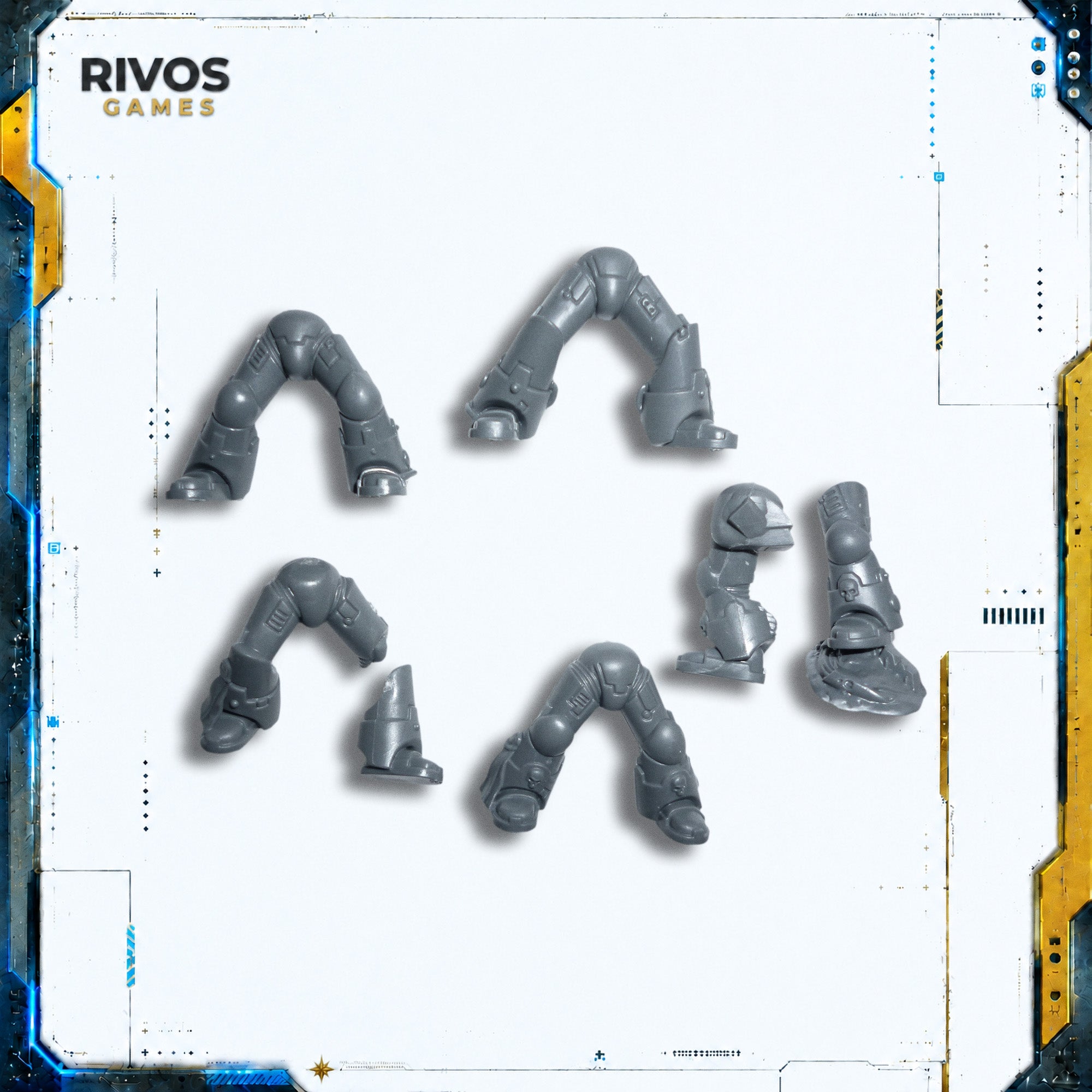Warhammer 40K Space Marines Devastator Squad Legs x 5 - Bits (Bitz)