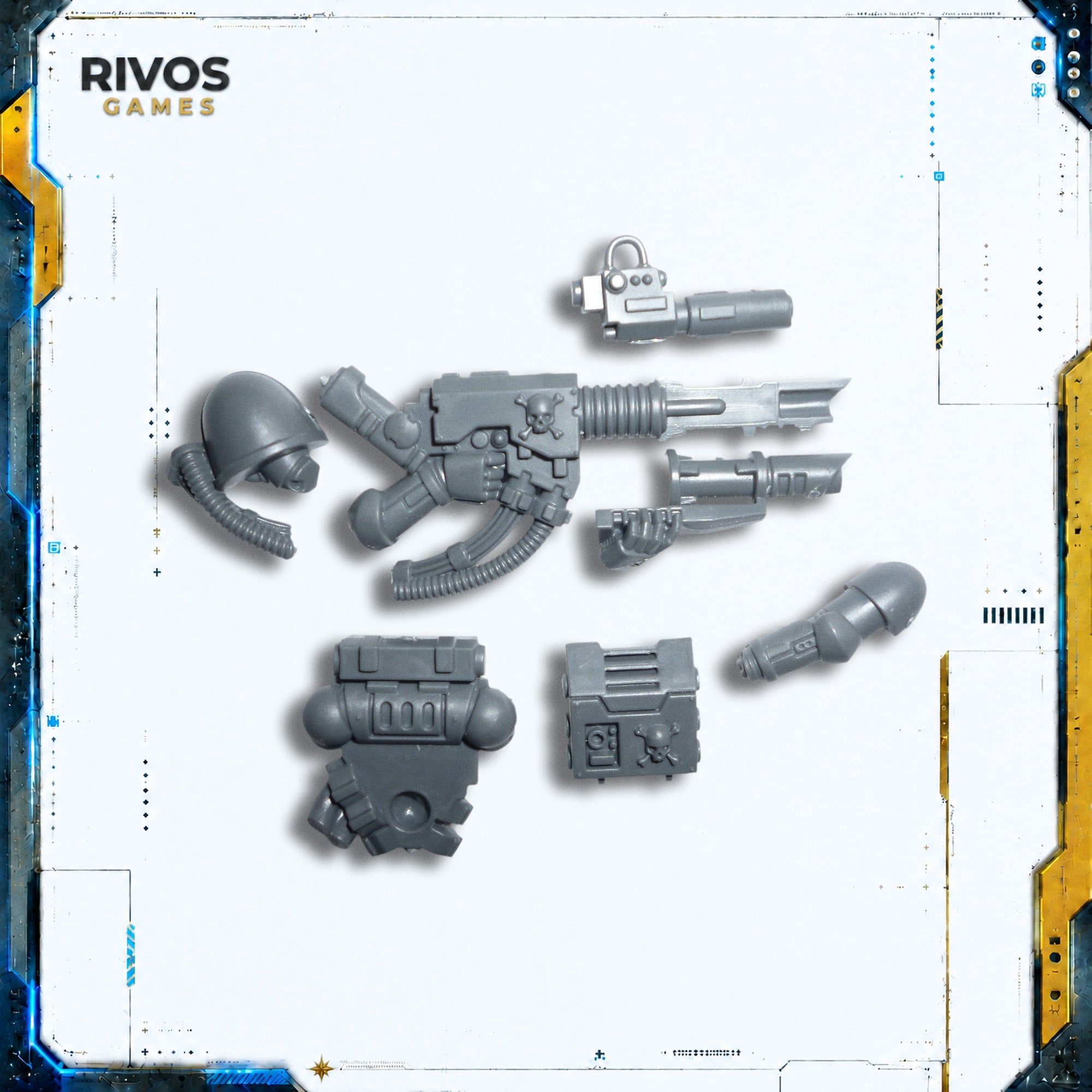 Warhammer 40K Space Marines Devastator Squad Lascannon A - Bits (Bitz)