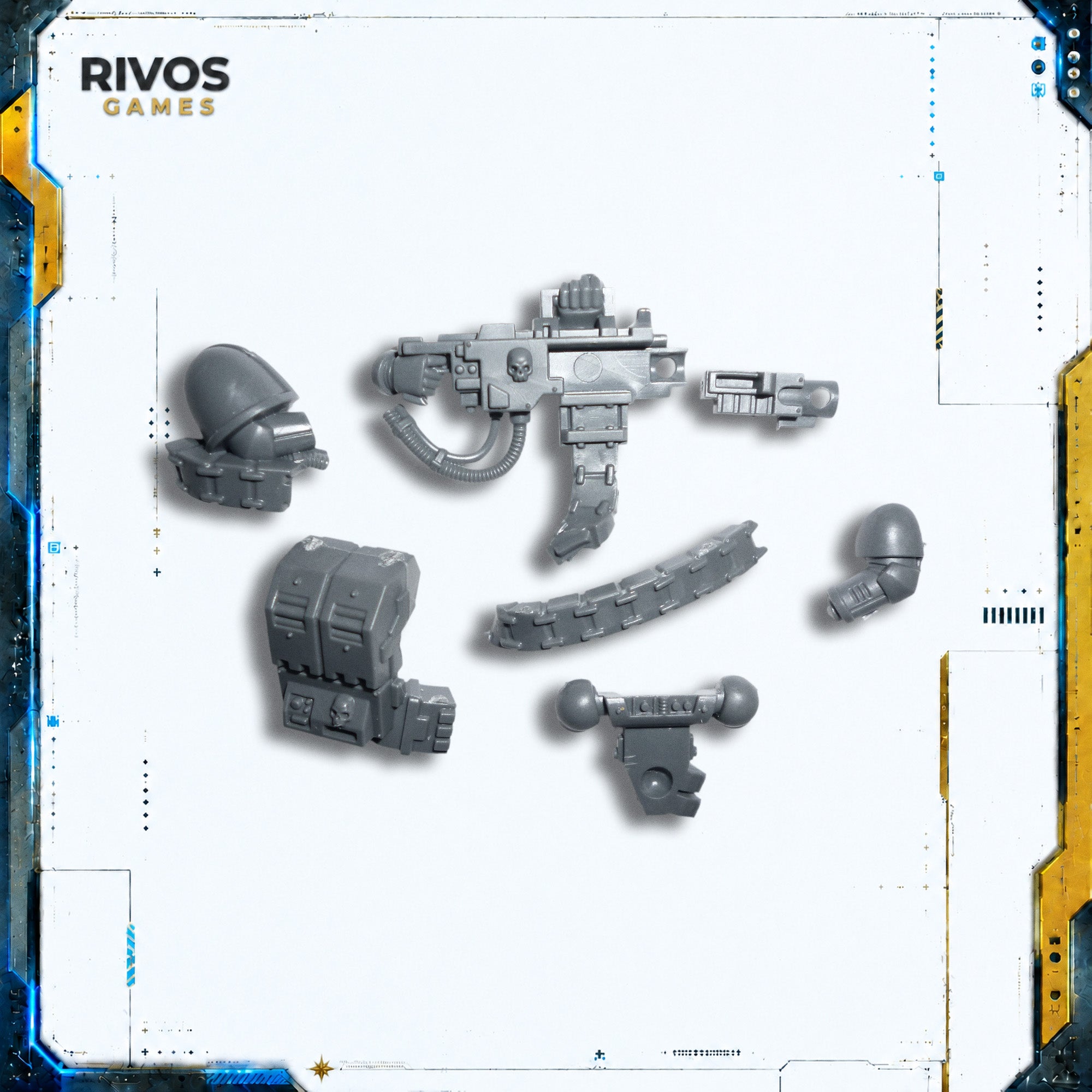 Warhammer 40K Space Marines Devastator Squad Heavy Bolter A - Bits (Bitz)