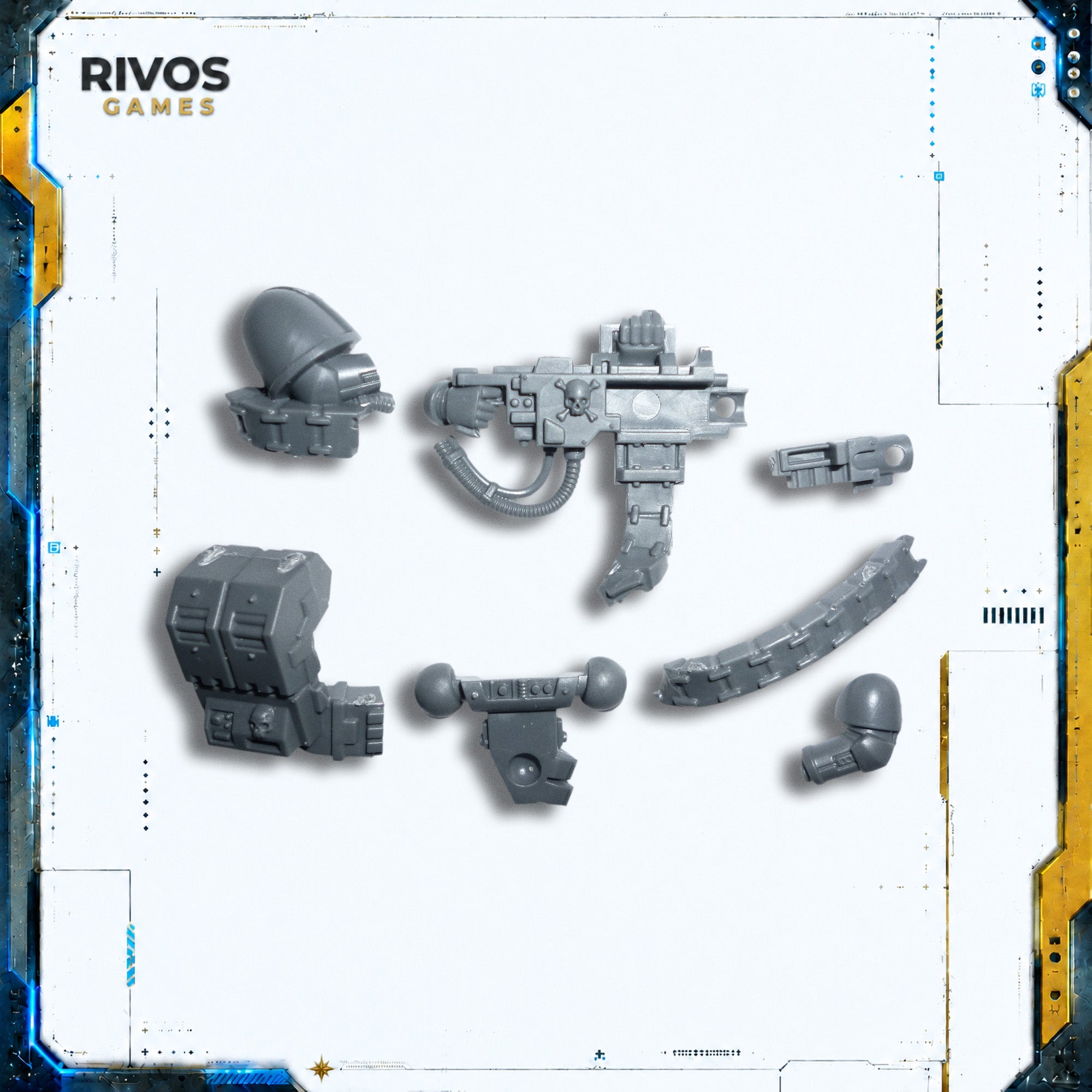 Warhammer 40K Space Marines Devastator Squad Heavy Bolter B - Bits (Bitz)