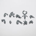 Warhammer Daemons of Slaanesh Daemonettes Heads x 10 Bits Bitz