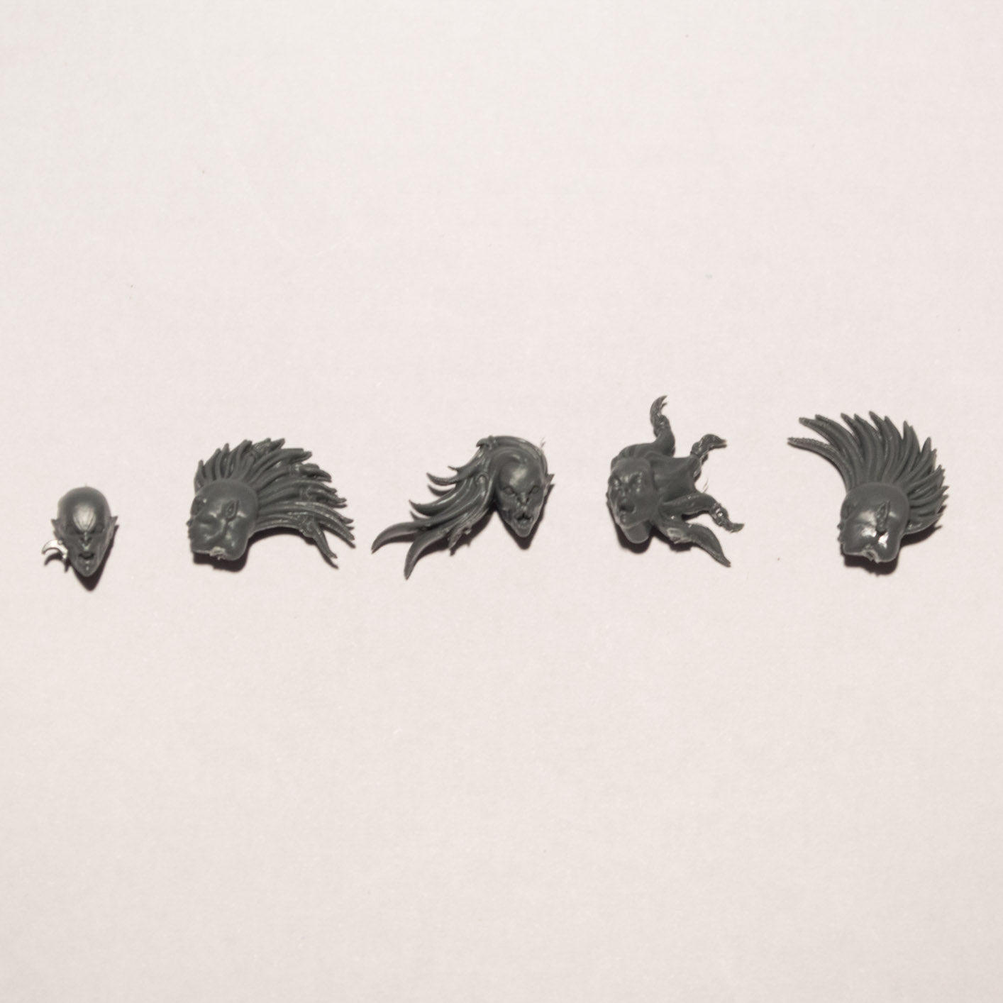 Daemons of Slaanesh Daemonettes Heads x 5 - Age of Sigmar - Spare Part