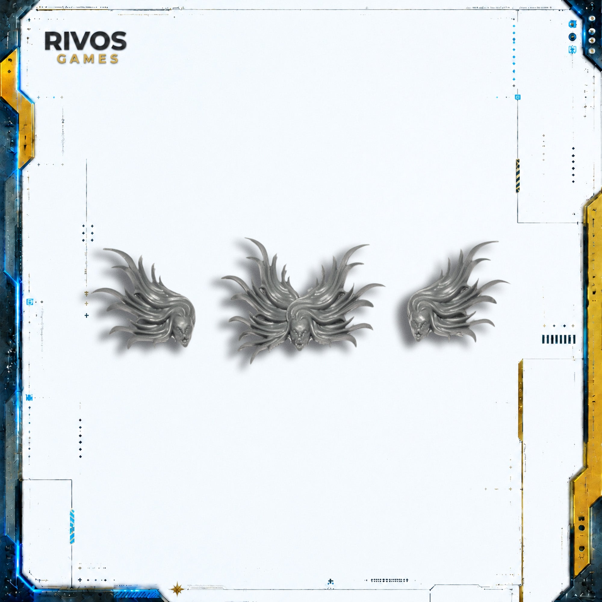 Warhammer Daemons of Slaanesh Daemonettes Alluress Heads x 3 - Bits (Bitz)