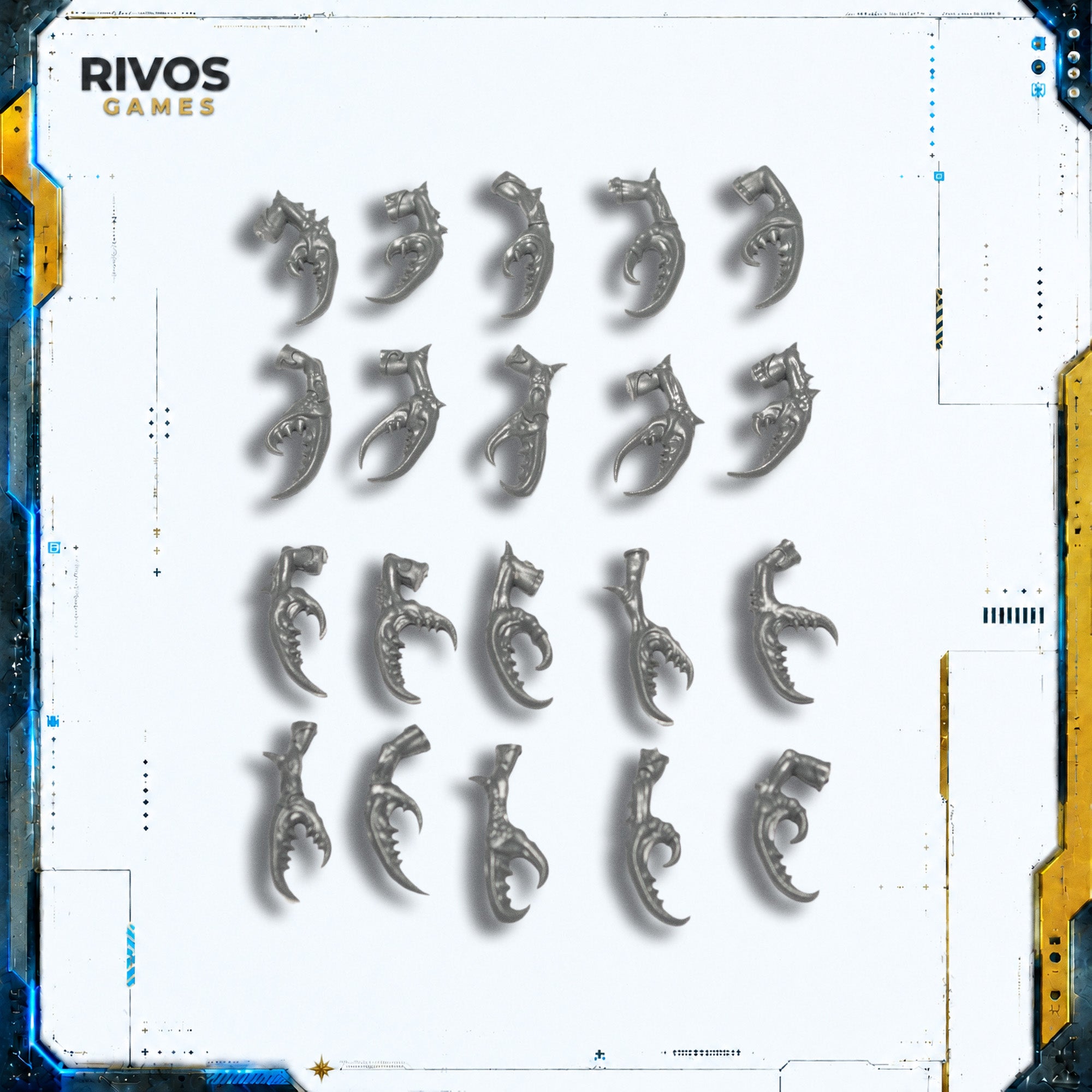 Warhammer Daemons of Slaanesh Daemonettes Claws x 20 - Bits (Bitz)