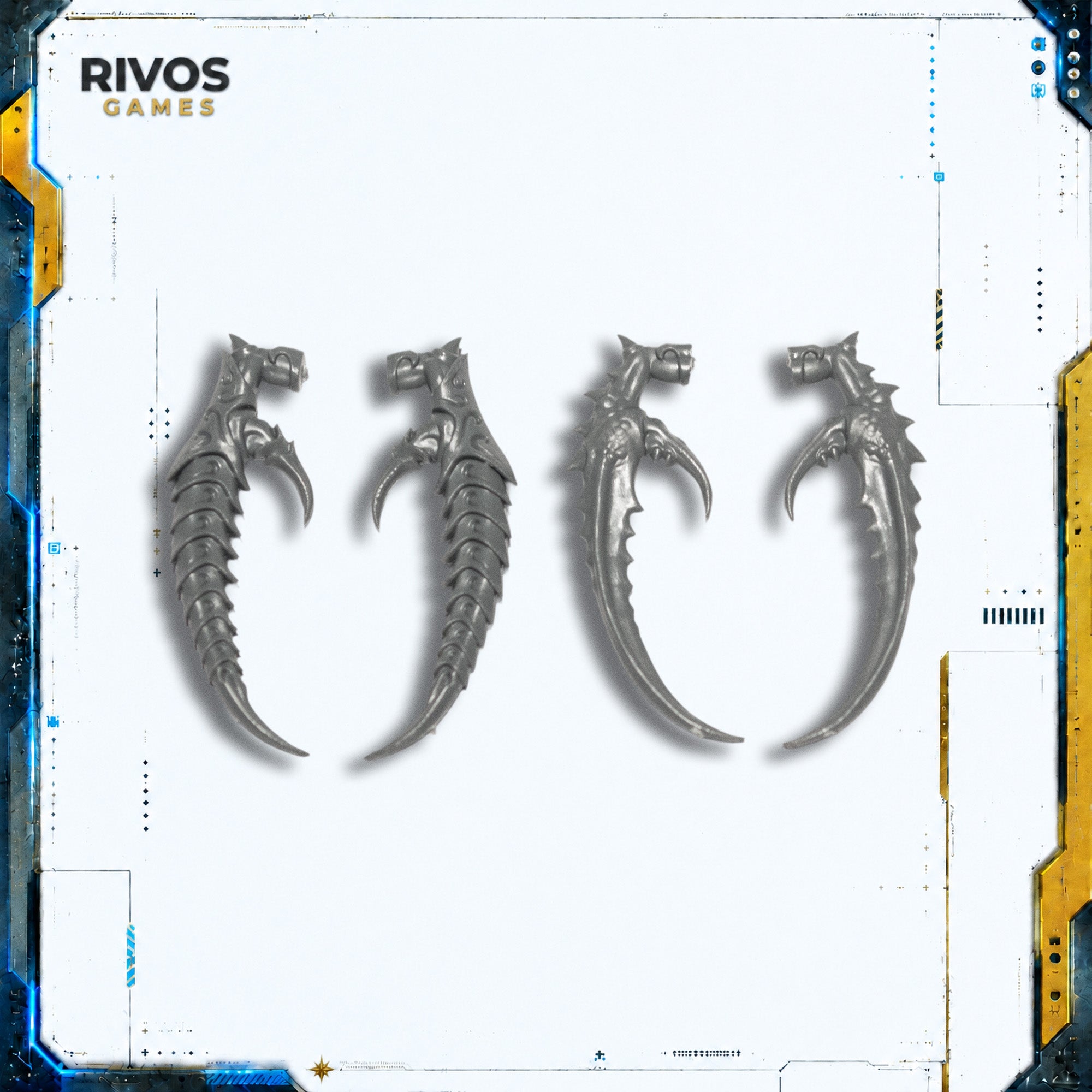 Warhammer Daemons of Slaanesh Daemonettes Alluress Claws x 4 - Bits (Bitz)