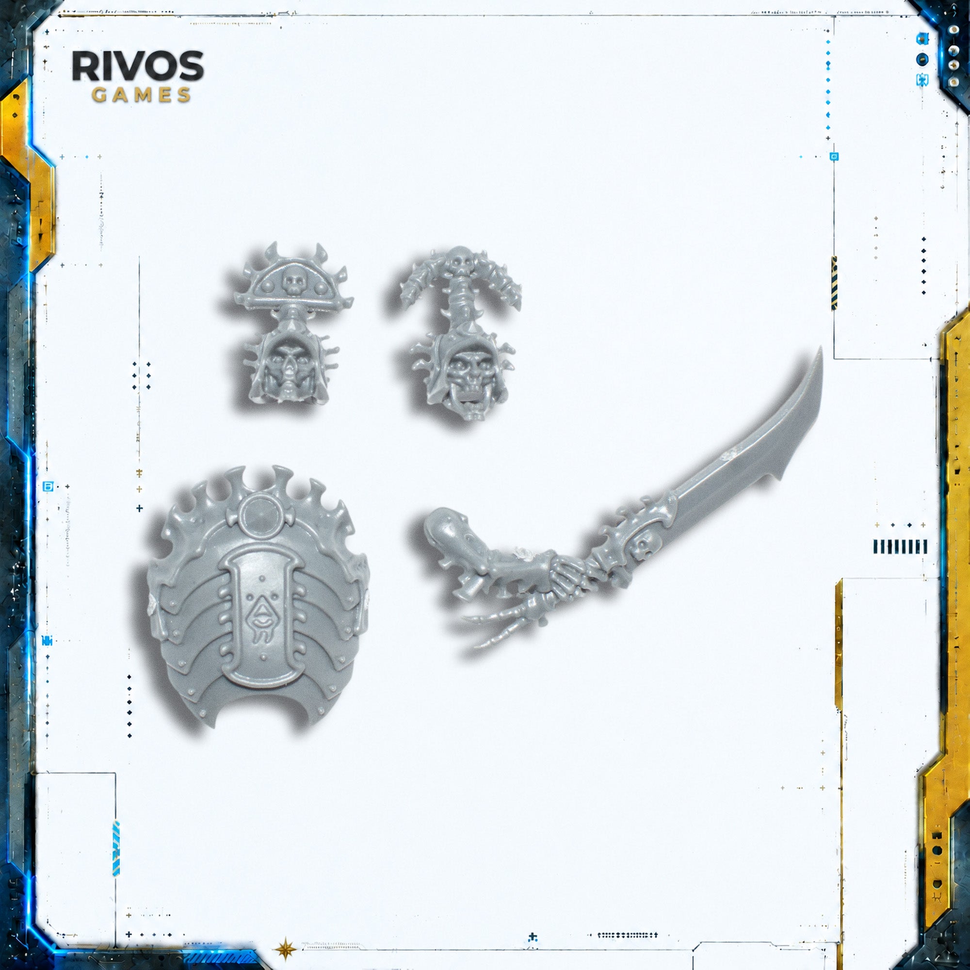 Warhammer Ossiarch Bonereapers Mortek Guard Hekatos Accessories - Bits (Bitz)