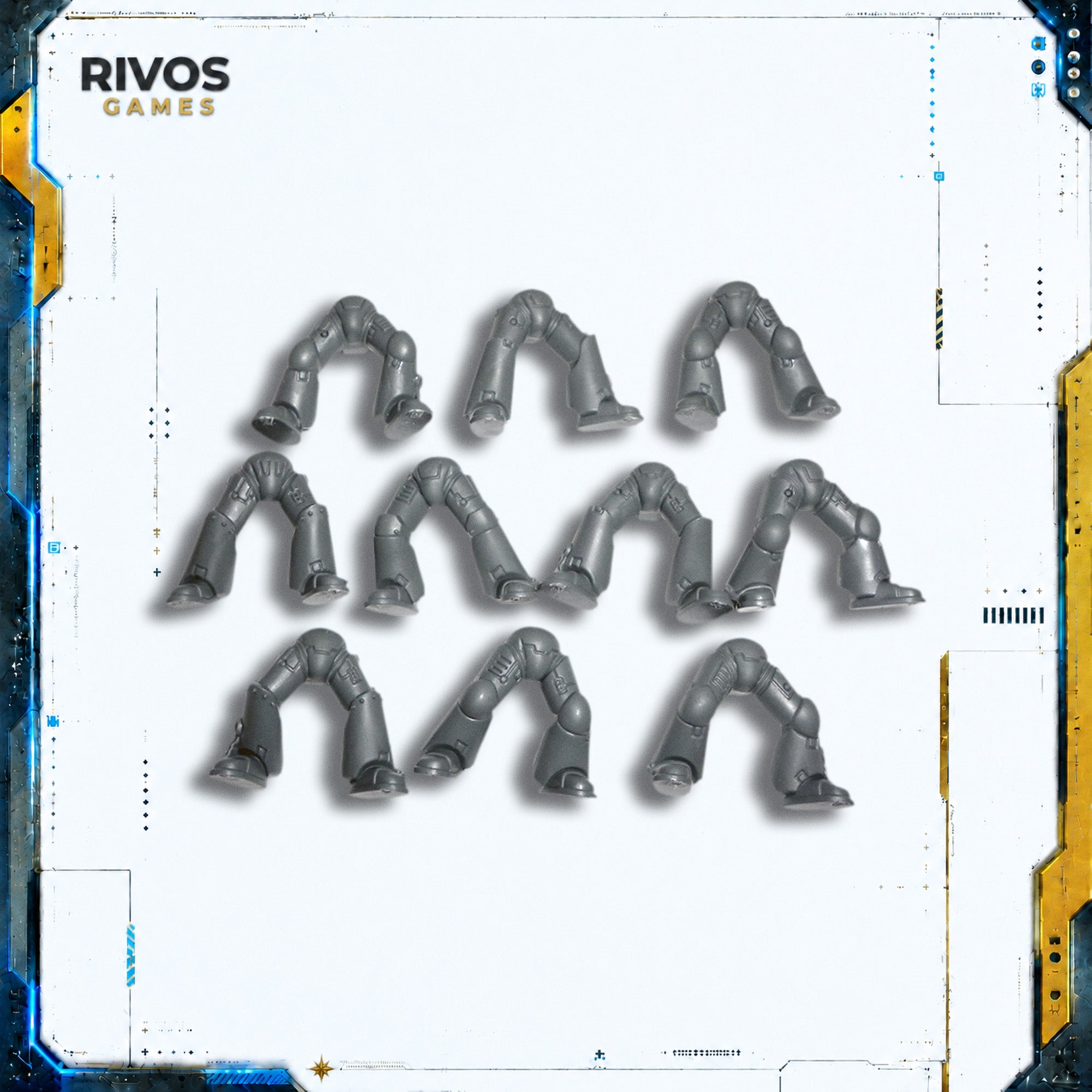 Warhammer 40K Space Marines Tactical Squad Legs x 10 - Bits (Bitz)