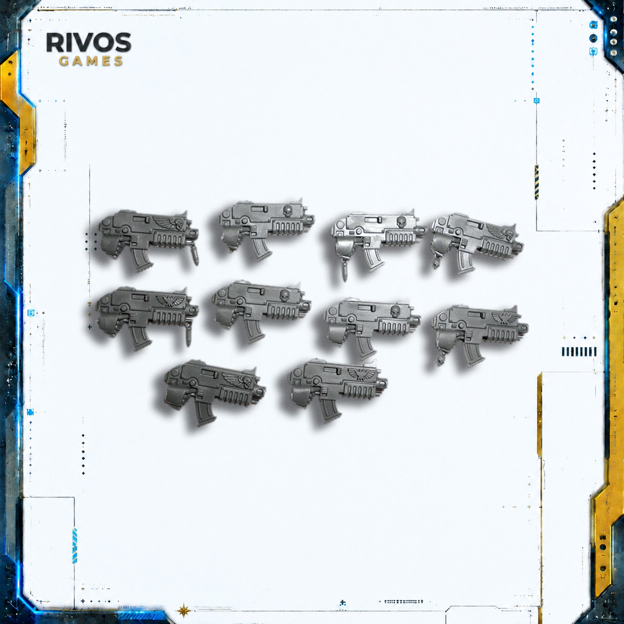 Warhammer 40K Space Marines Tactical Squad Bolt Guns x 10 - Bits (Bitz)