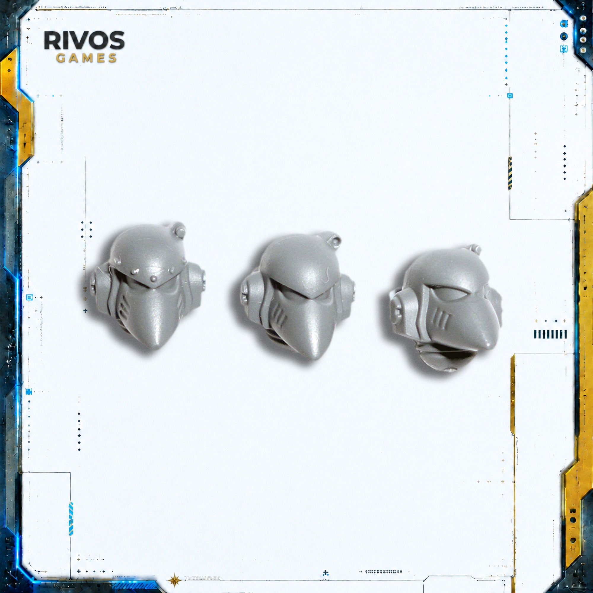 Warhammer 40K Space Marines Tactical Squad Helmets B - Bits (Bitz)