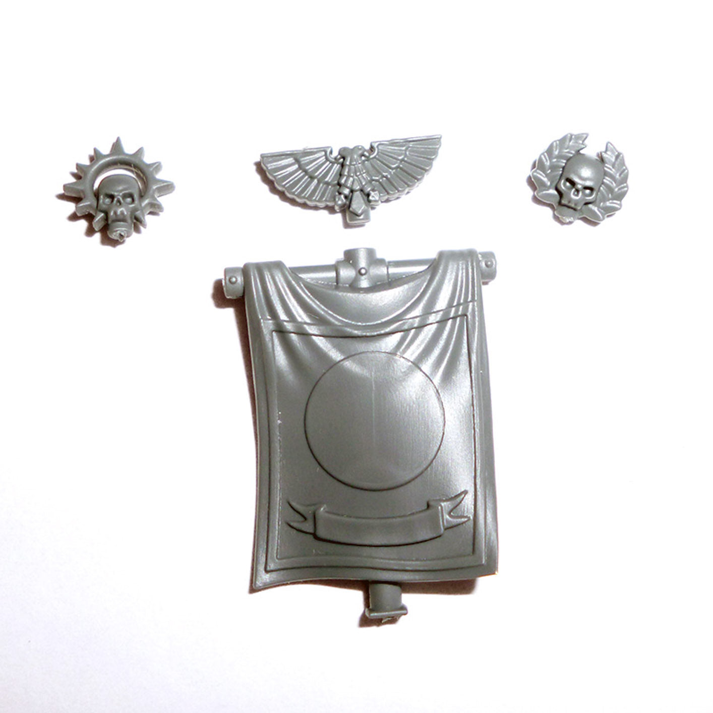 Space Marines Tactical Squad Banner and Icons - Space Marines - Kitbash Bit