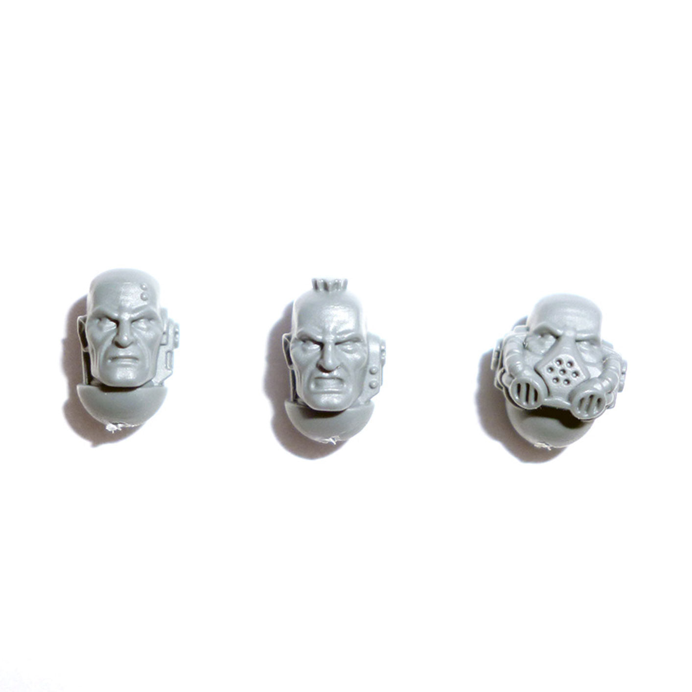 Space Marines Tactical Squad Heads x 3 - Space Marines - Spare Part