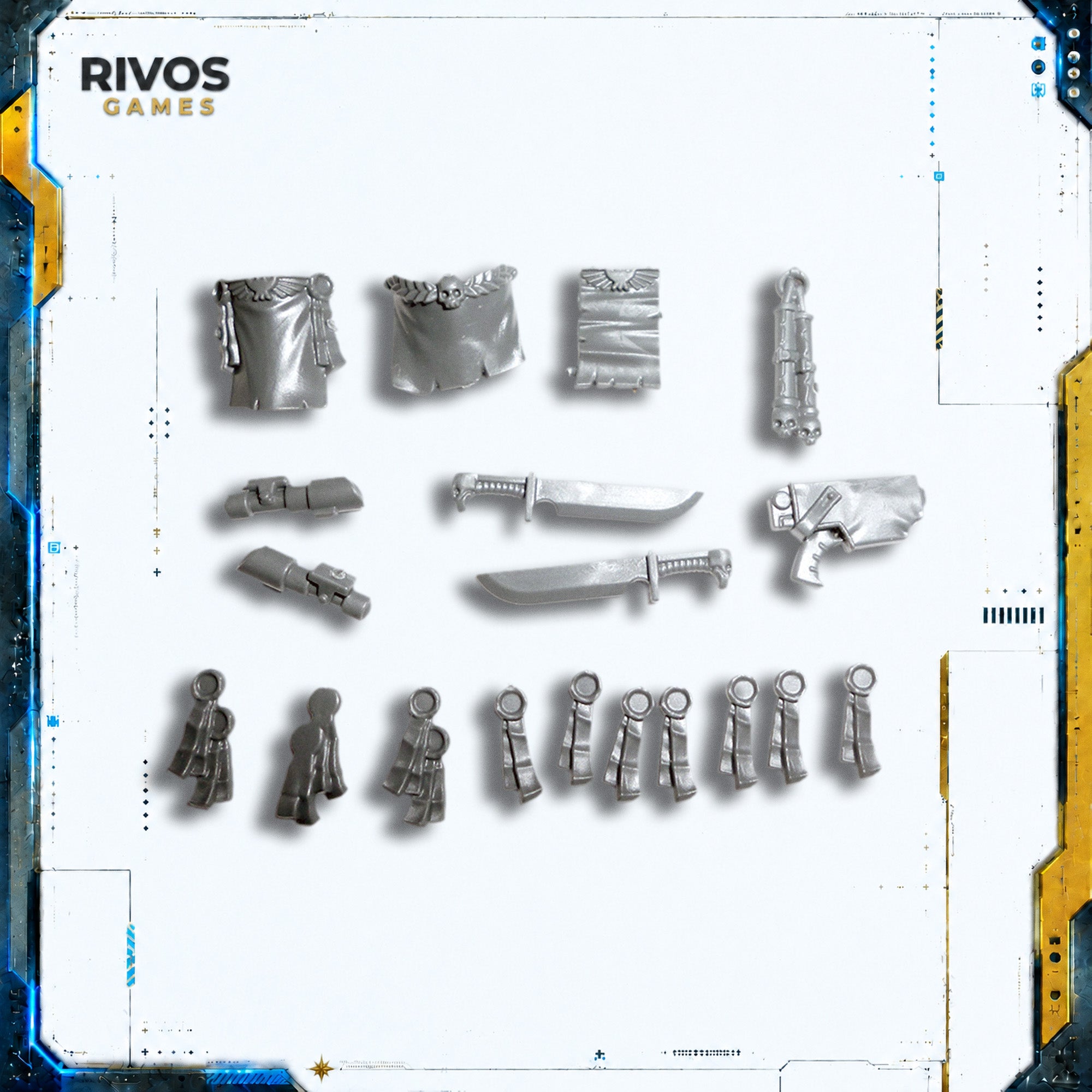 Warhammer 40K Space Marines Tactical Squad Accessories - Bits (Bitz)