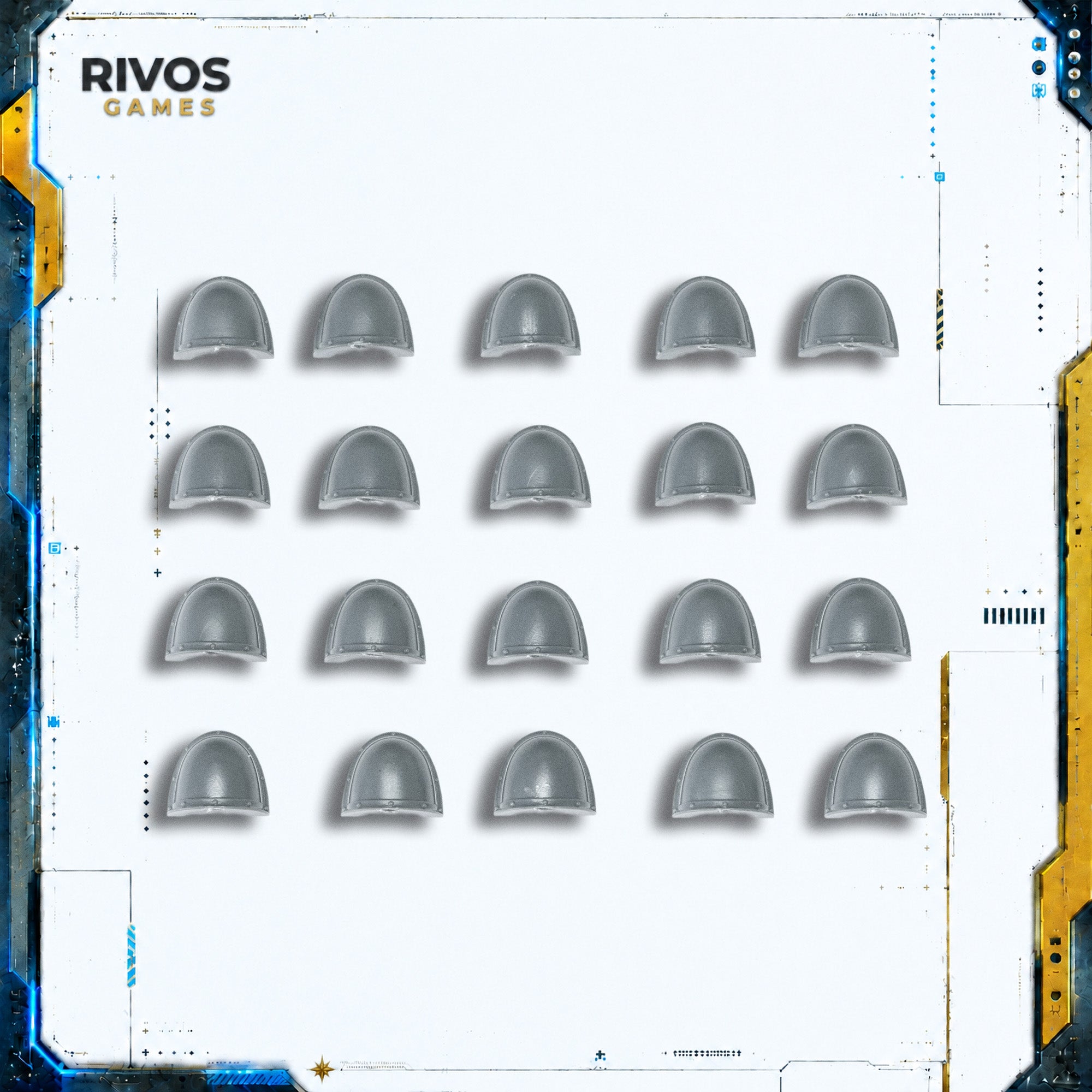 Horus Heresy Space Marines MKII Veteran Squad Shoulder Pads x 20 - Bits (Bitz)