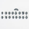 Horus Heresy Space Marines MKII Veteran Squad Heads x 16 - Warhammer - Kitbash Bit
