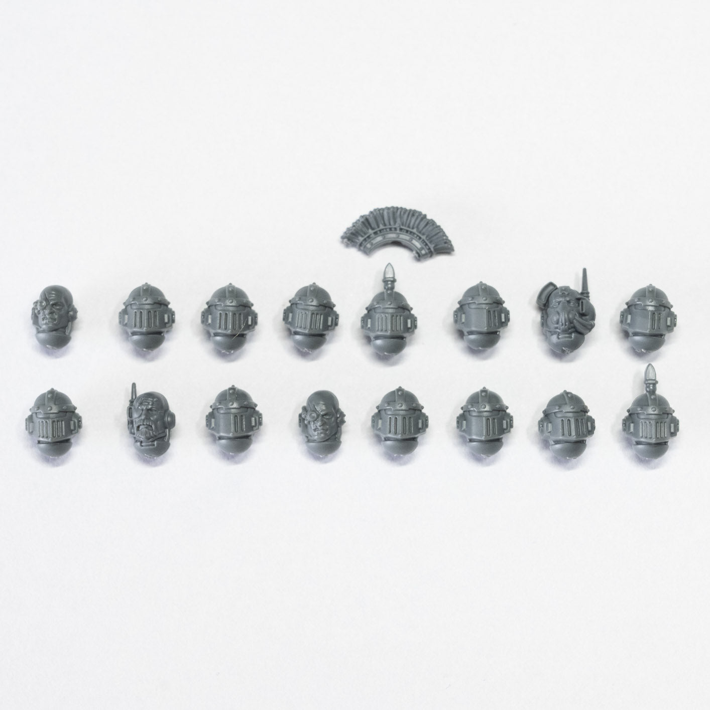 Horus Heresy Space Marines MKII Veteran Squad Heads x 16 - Warhammer - Kitbash Bit