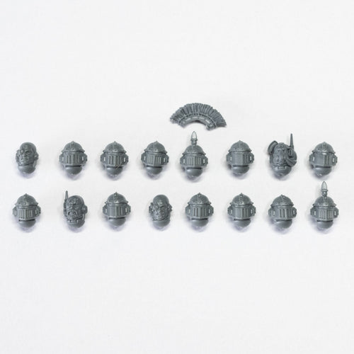 Horus Heresy Space Marines MKII Veteran Squad Heads x 16 - Warhammer - Kitbash Bit
