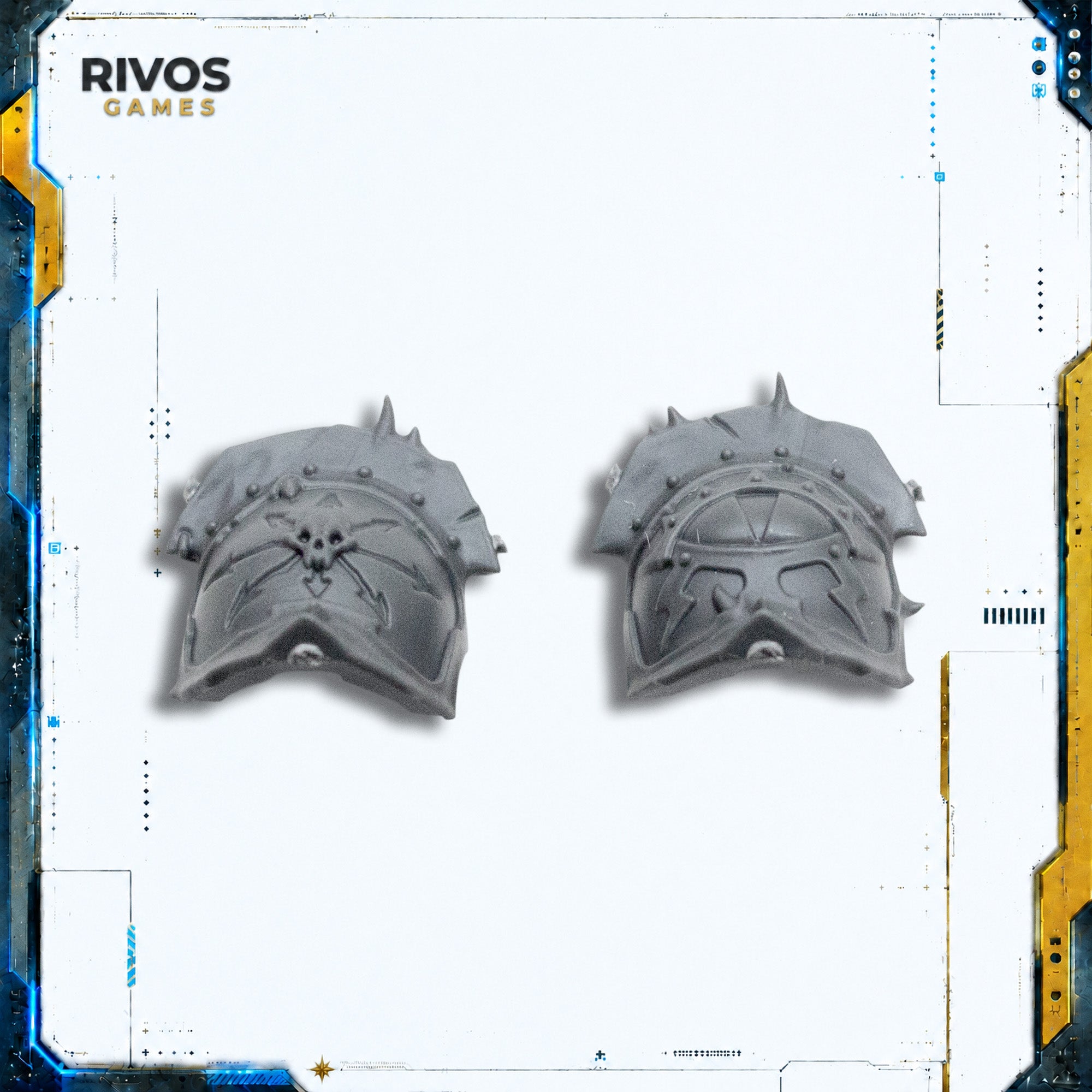 Warhammer 40K Chaos Space Marines Abaddon The Despoiler Shoulder Pads - Bits (Bitz)