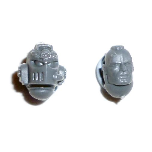 Warhammer 40K Space Marines Vanguard Sergeant Heads x 2  Bits Bitz