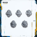 Warhammer 40K Space Marines Vanguard Helmets x 5 - Bits (Bitz)