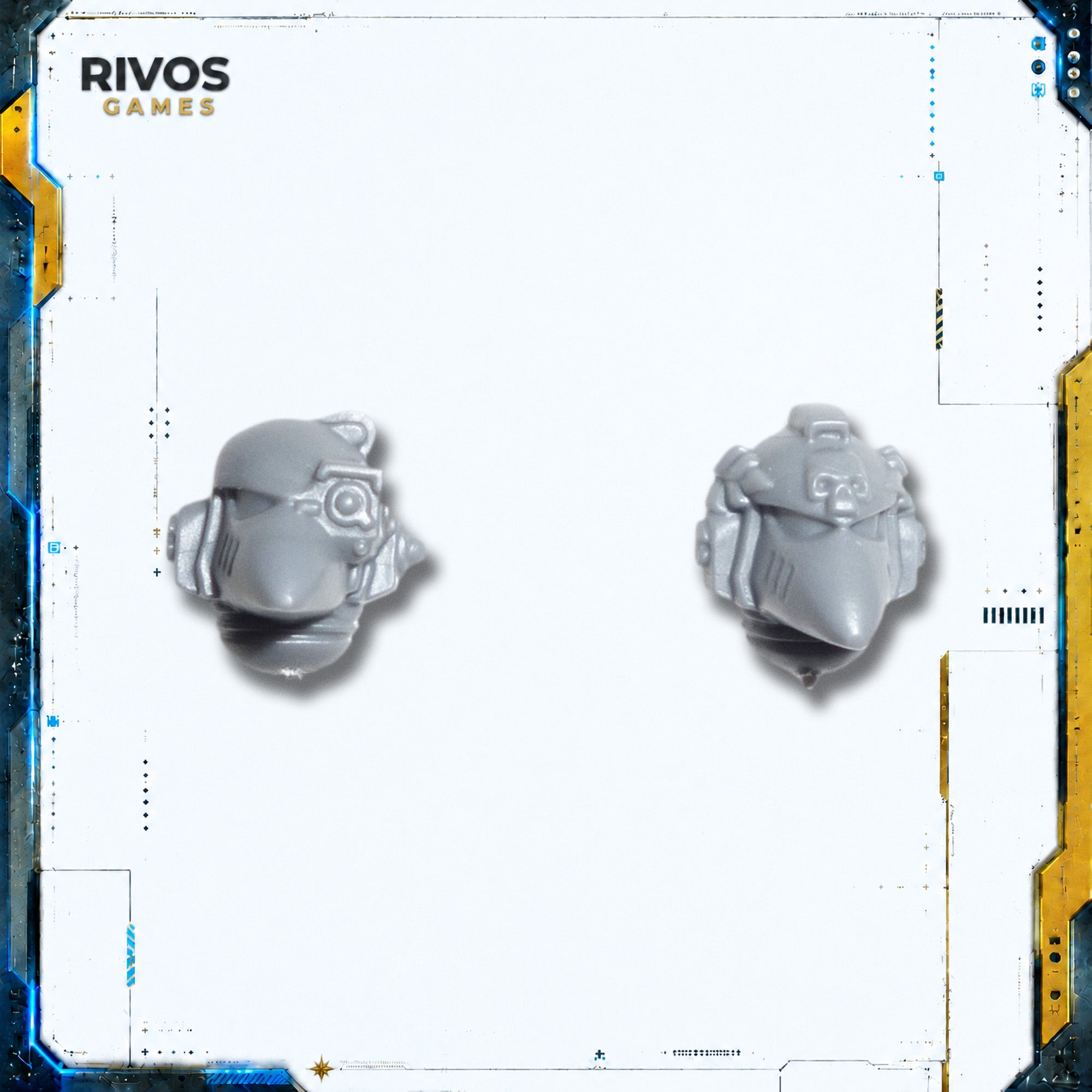Warhammer 40K Space Marines Vanguard Helmets x 2 - Bits (Bitz)