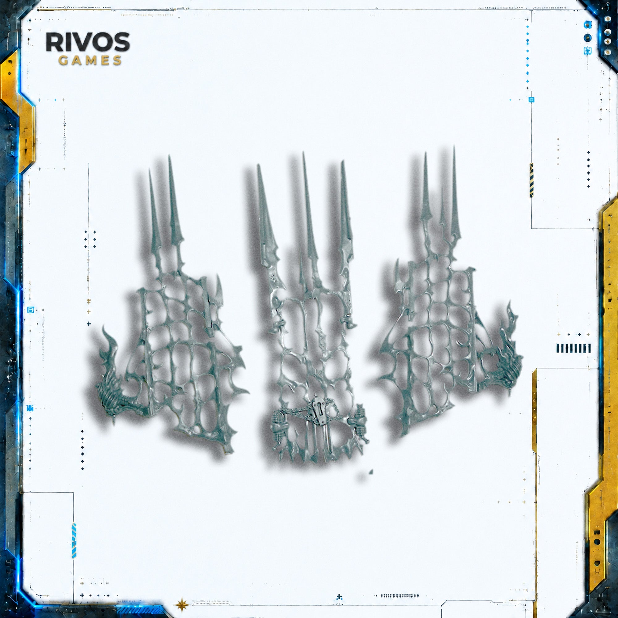 Warhammer Soulblight Gravelords Mortis Engine Fences - Bits (Bitz)