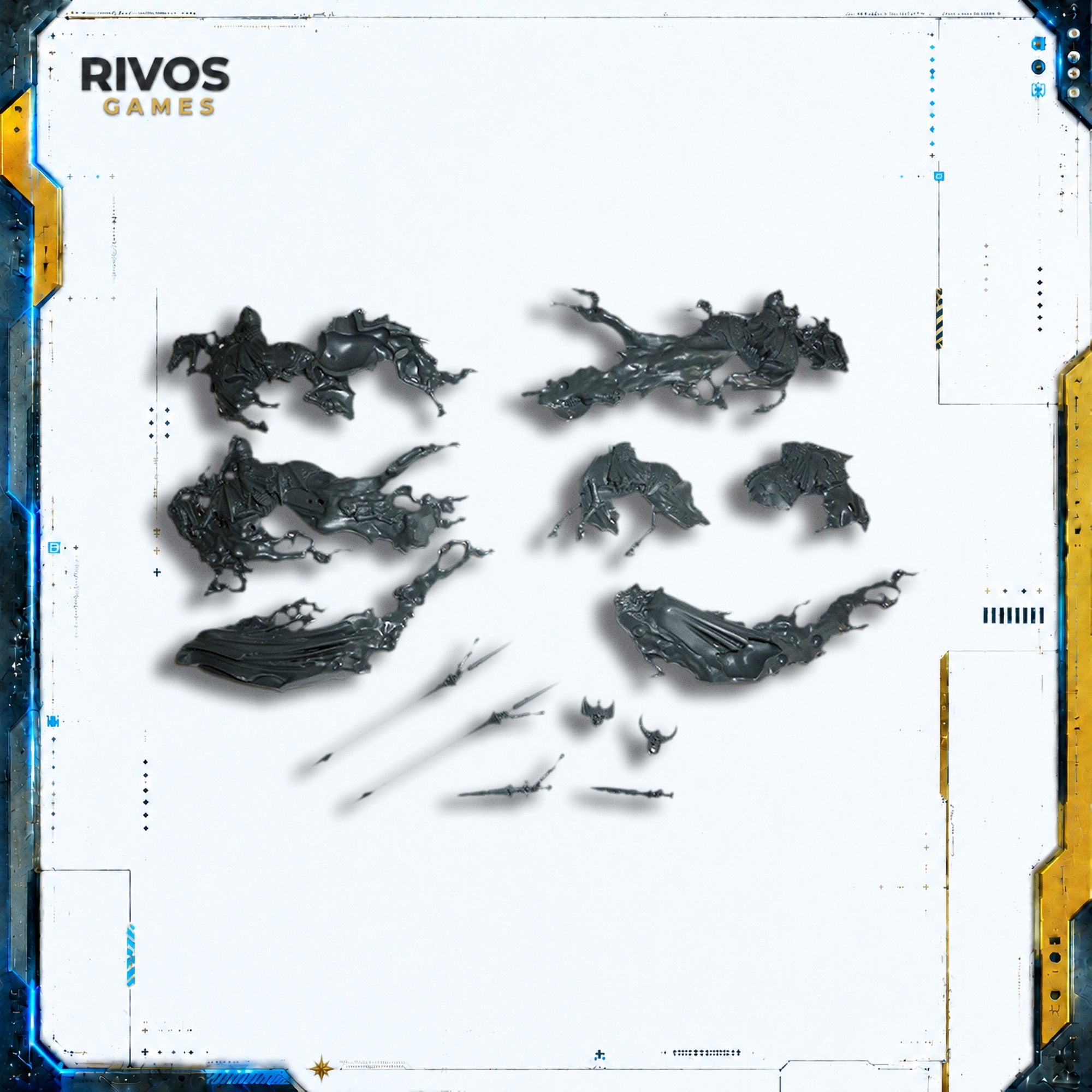Warhammer Soulblight Gravelords Coven Throne Spirit Horses - Bits (Bitz)