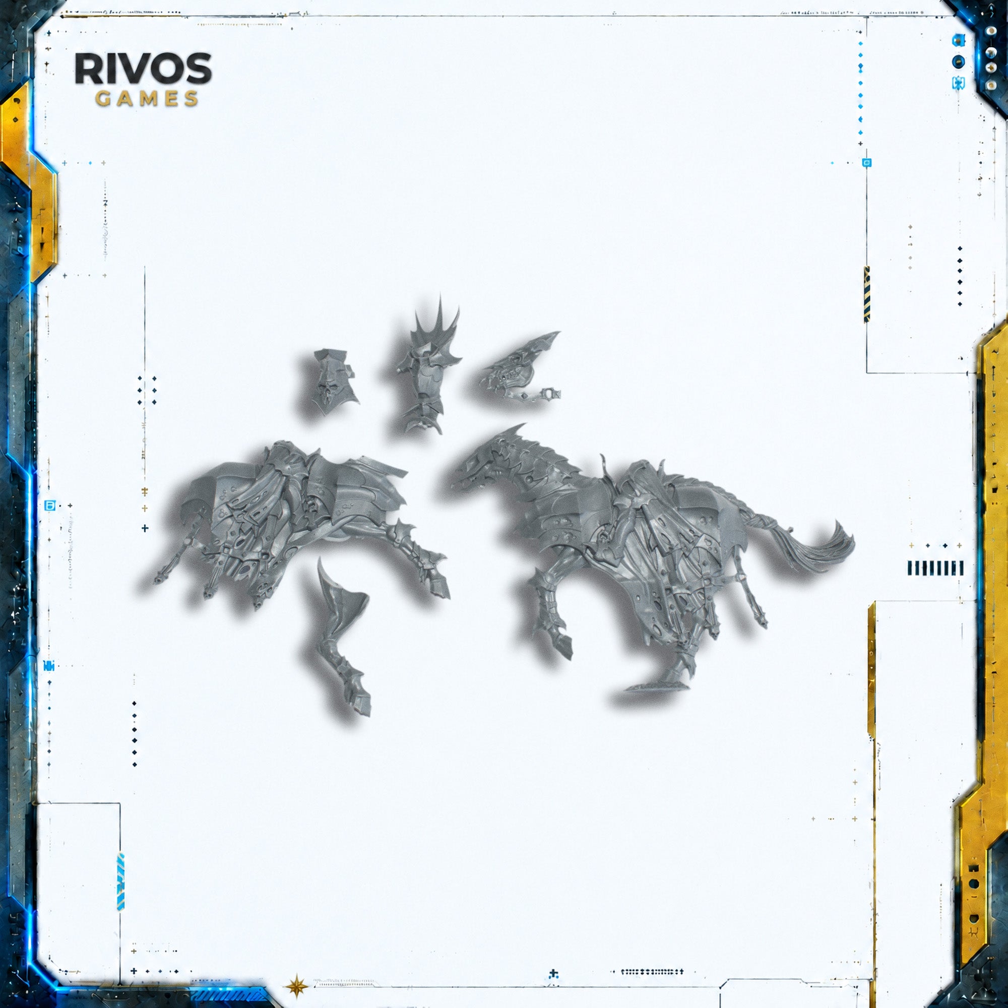Warhammer Soulblight Gravelords Blood Knights Nightmare D - Bits (Bitz)