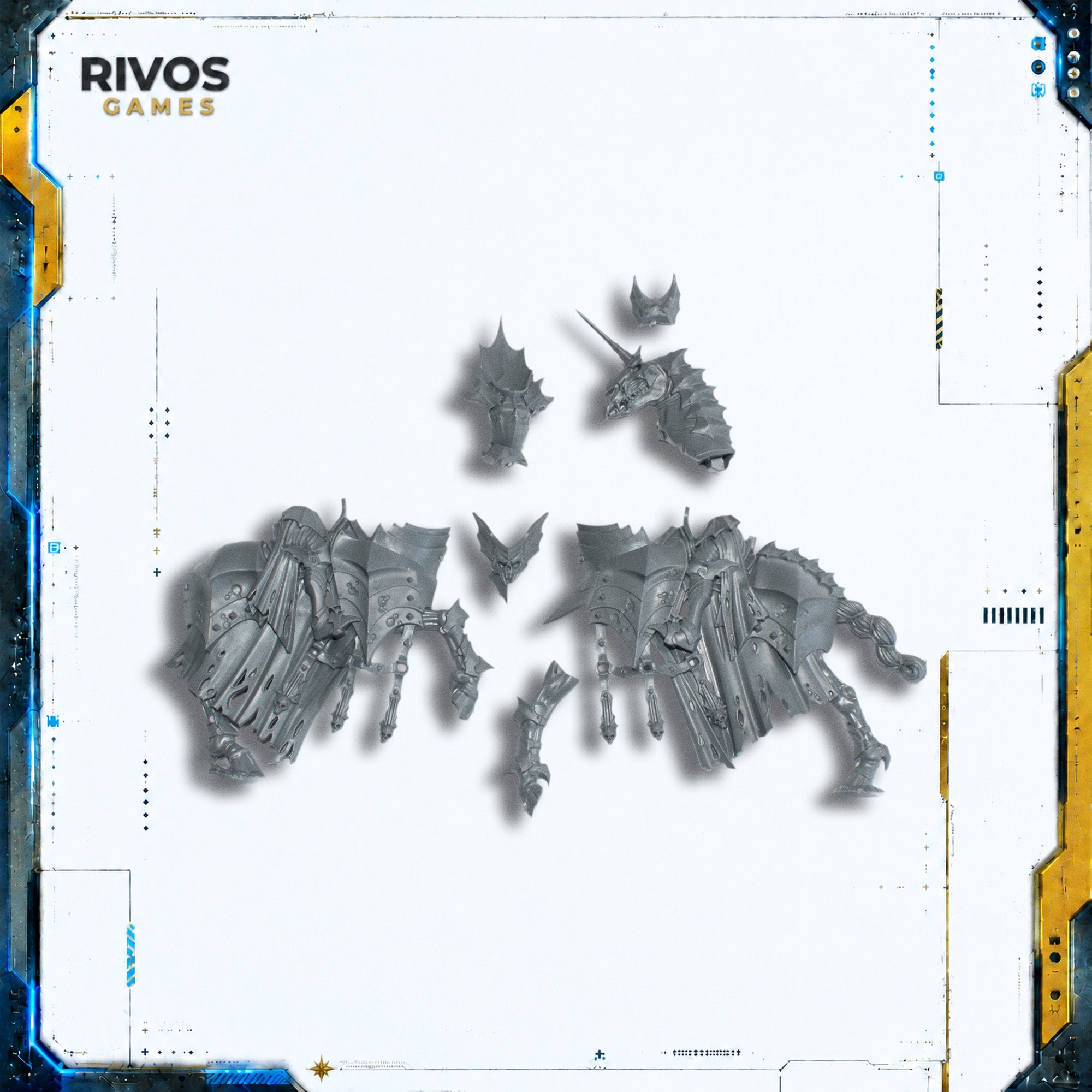 Warhammer Soulblight Gravelords Blood Knights Nightmare E - Bits (Bitz)
