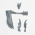 Soulblight Gravelords Blood Knights Kastellan Helmet/Mace - Age of Sigmar - Conversion Part