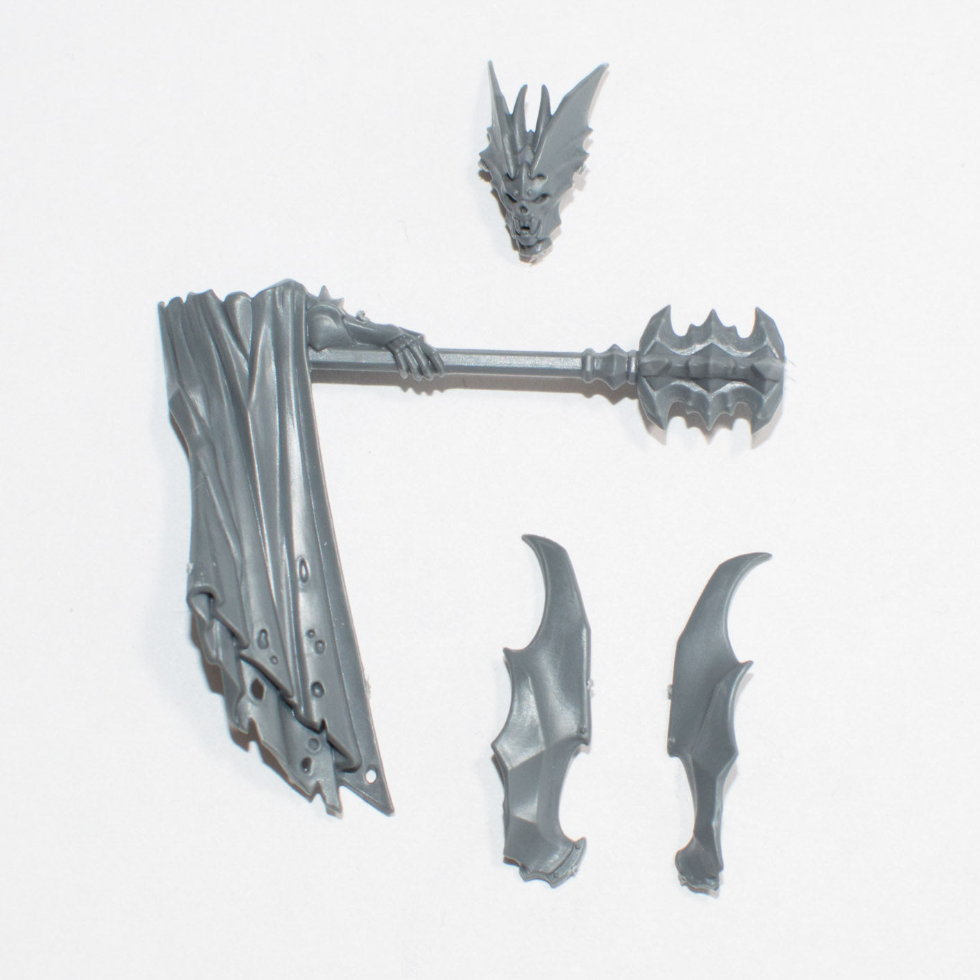 Soulblight Gravelords Blood Knights Kastellan Helmet/Mace - Age of Sigmar - Conversion Part