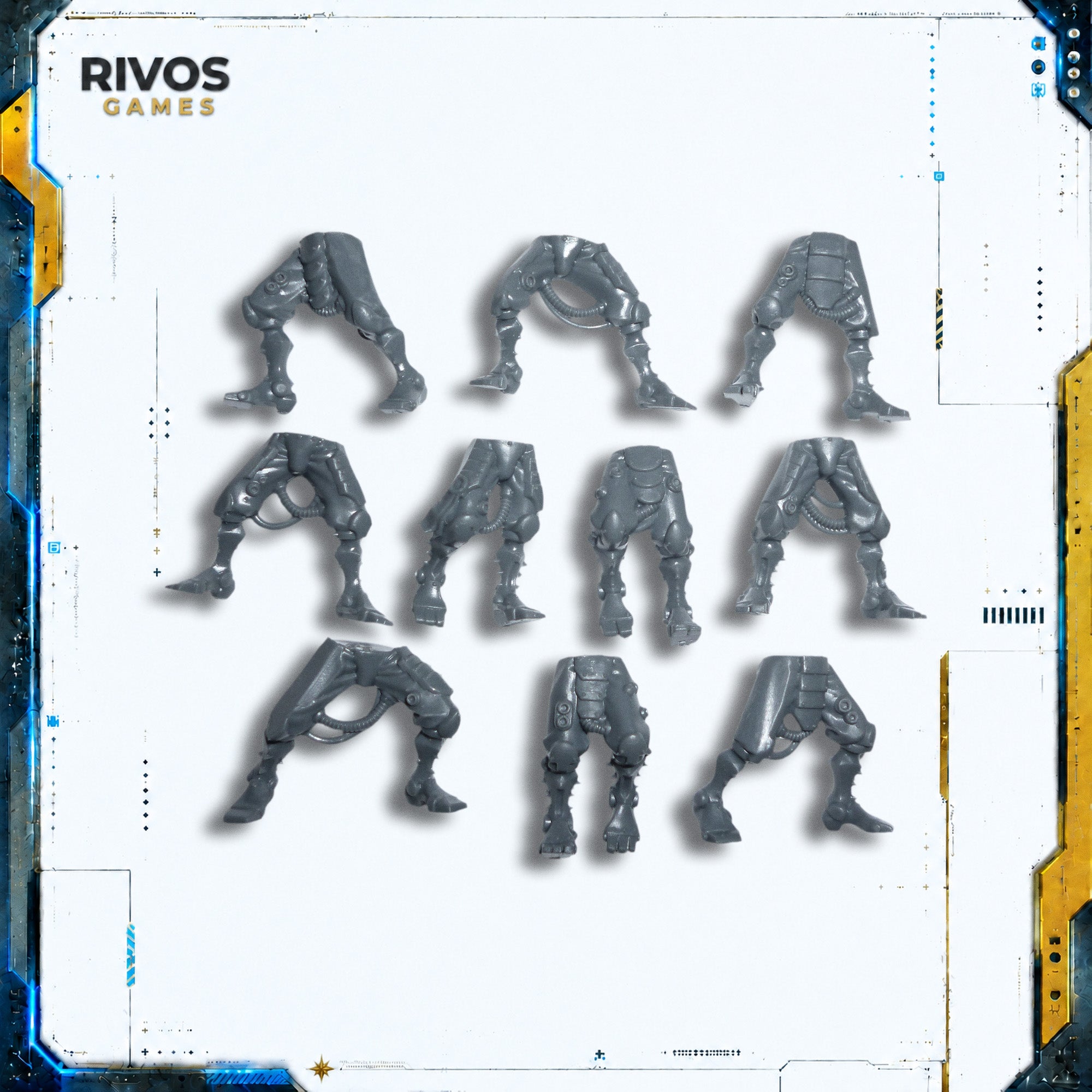 Warhammer 40K Adeptus Mechanicus Skitarii Legs x 10 - Bits (Bitz)