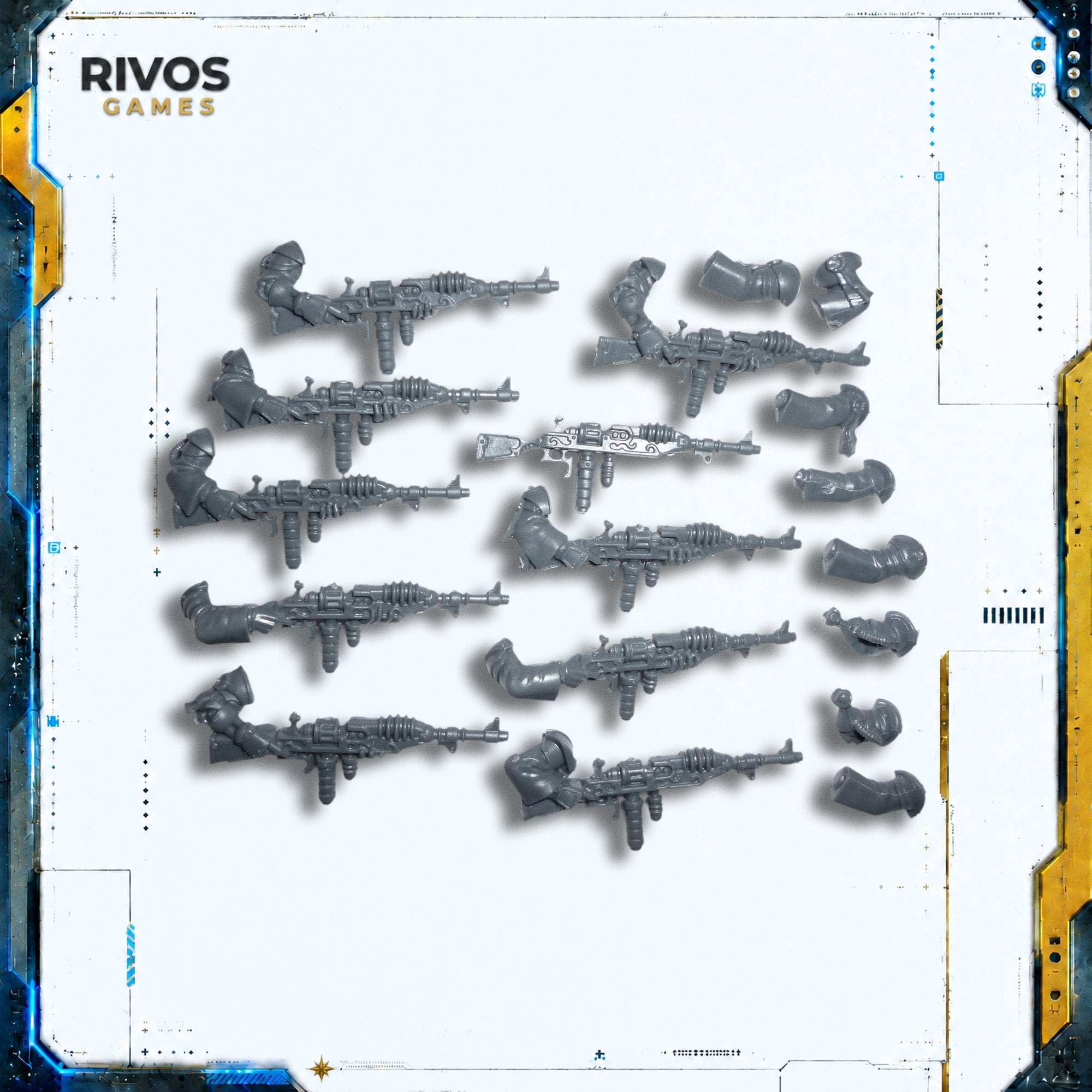 Warhammer 40K Adeptus Mechanicus Skitarii Radium Carbines x 10 - Bits (Bitz)
