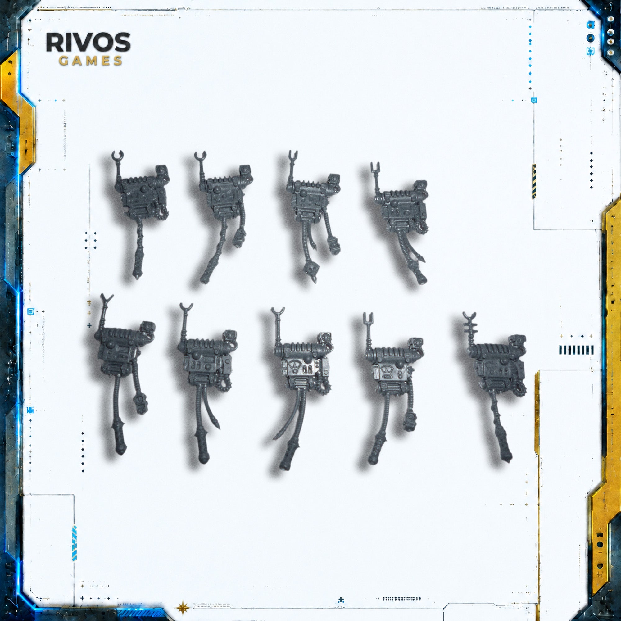 Warhammer 40K Adeptus Mechanicus Skitarii Backpacks x 9 - Bits (Bitz)