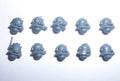 Warhammer 40K Adeptus Mechanicus Skitarii Heads B x 10 Bits Bitz