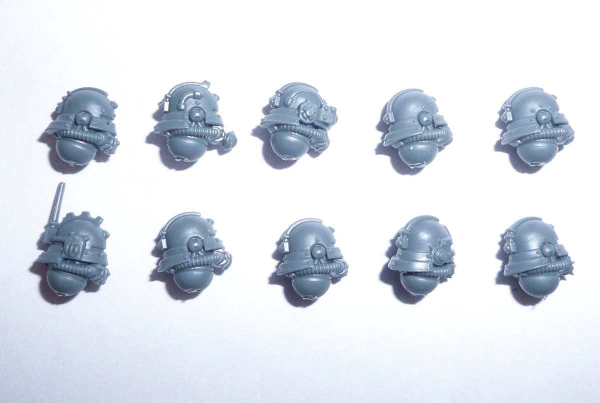 Warhammer 40K Adeptus Mechanicus Skitarii Heads B x 10 Bits Bitz