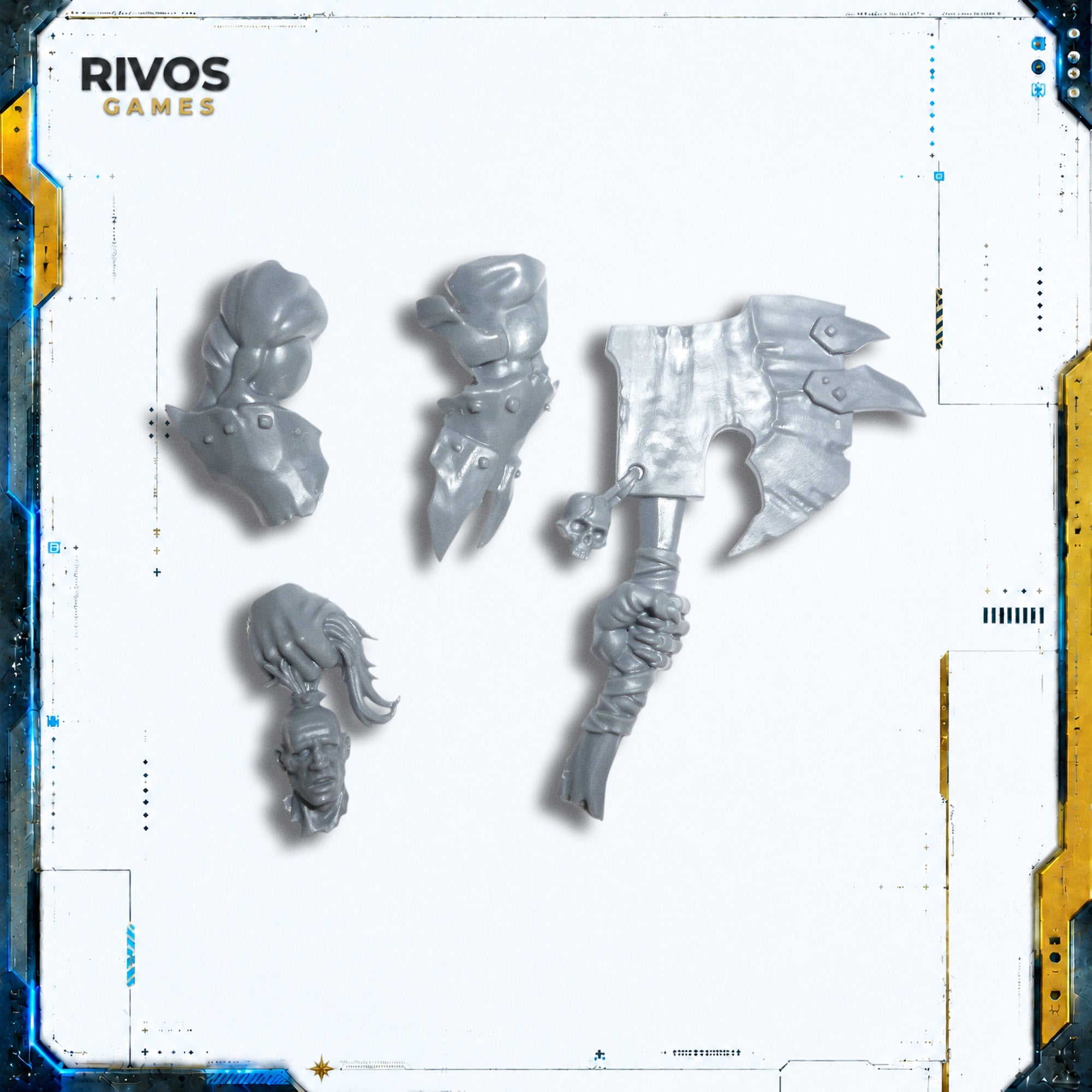 Warhammer Orruk Warclans Brutes Warboss Choppa - Bits (Bitz)