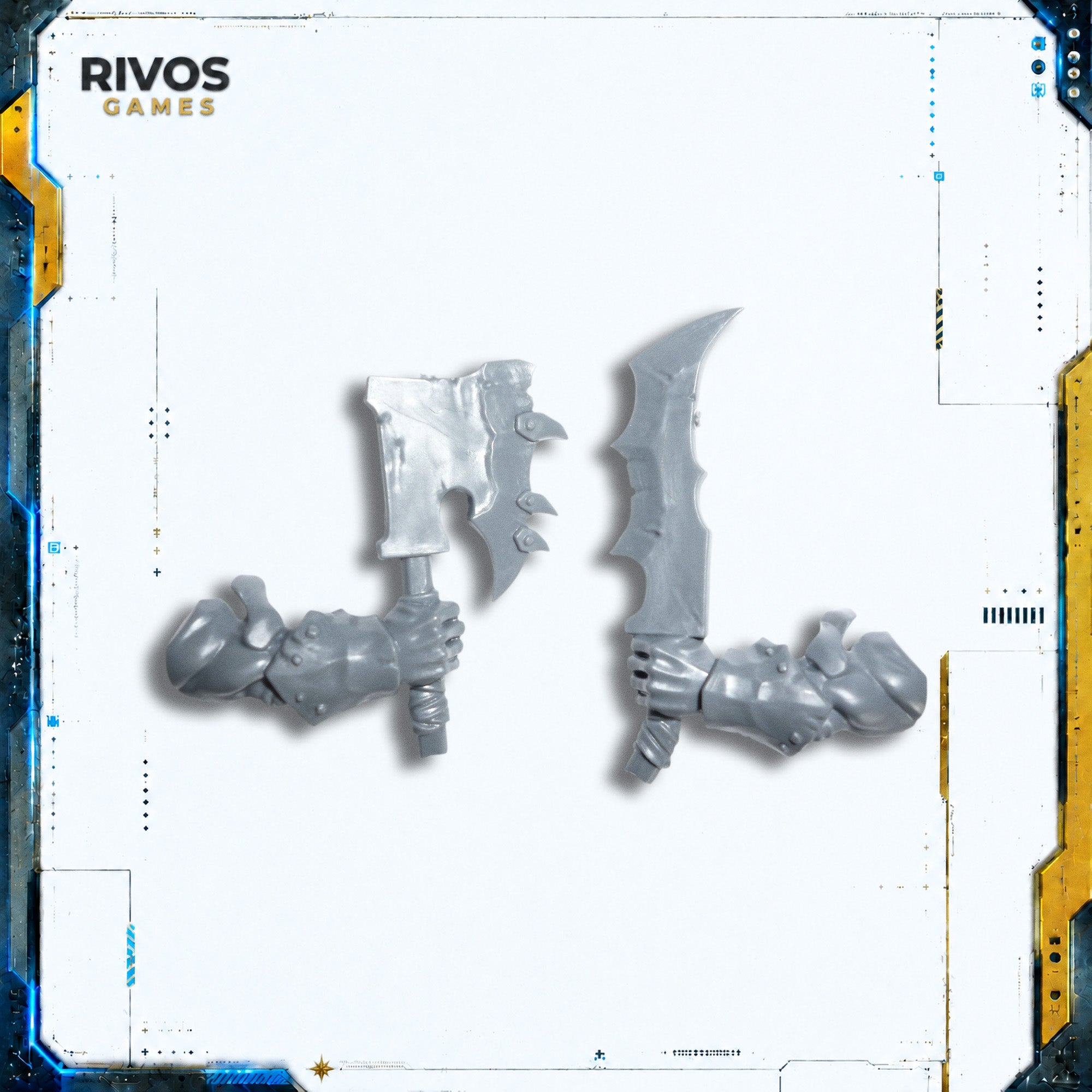 Warhammer Orruk Warclans Brutes Choppas x 2 B - Bits (Bitz)