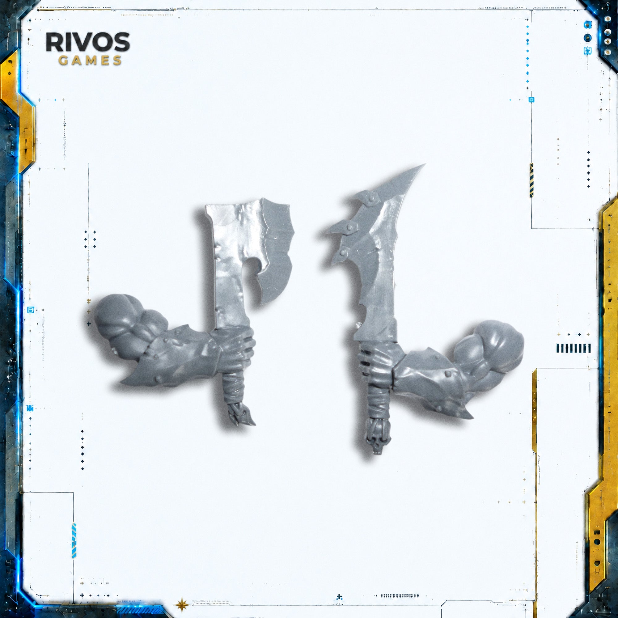 Warhammer Orruk Warclans Brutes Choppas x 2 C - Bits (Bitz)