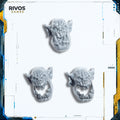 Warhammer Orruk Warclans Brutes Heads x 3 - Bits (Bitz)