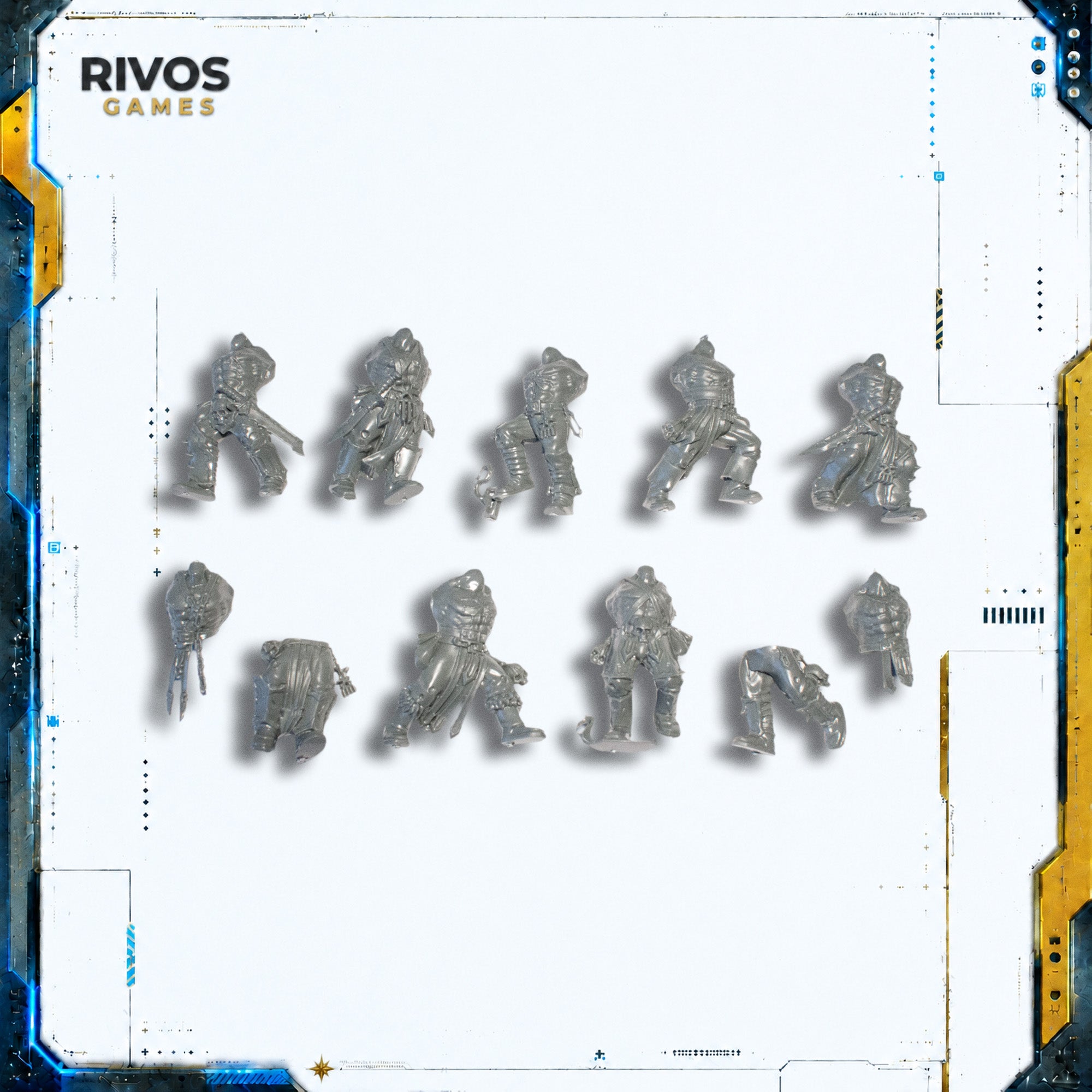 Warhammer Blades of Khorne Bloodreavers Legs and Torso x 9 - Bits (Bitz)