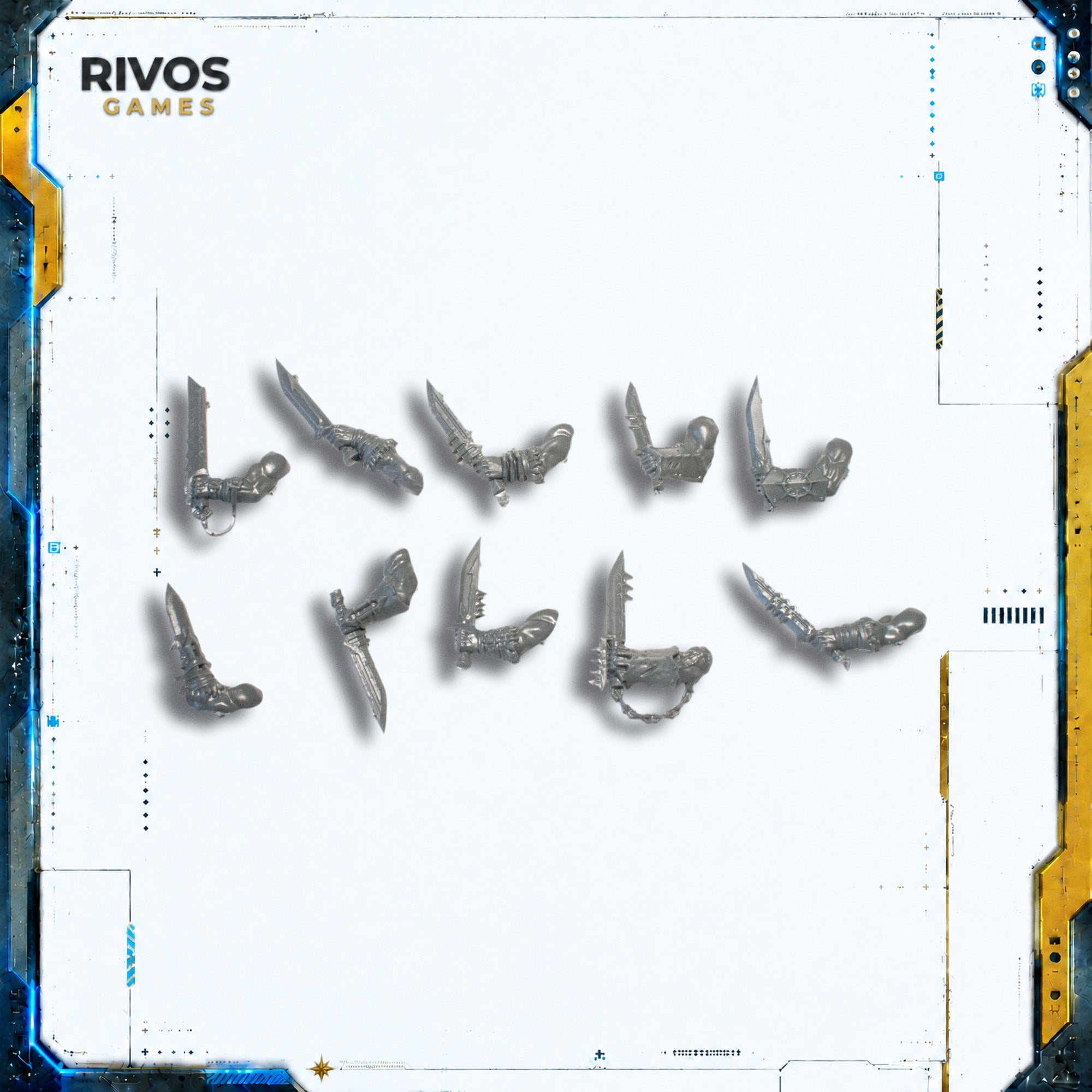 Warhammer Blades of Khorne Bloodreavers Sword x 10 - Bits (Bitz)