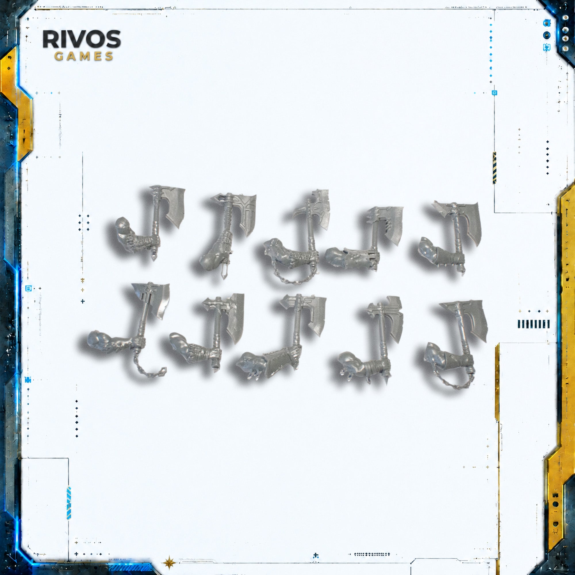 Warhammer Blades of Khorne Bloodreavers Right Arm and Axe - Bits (Bitz)