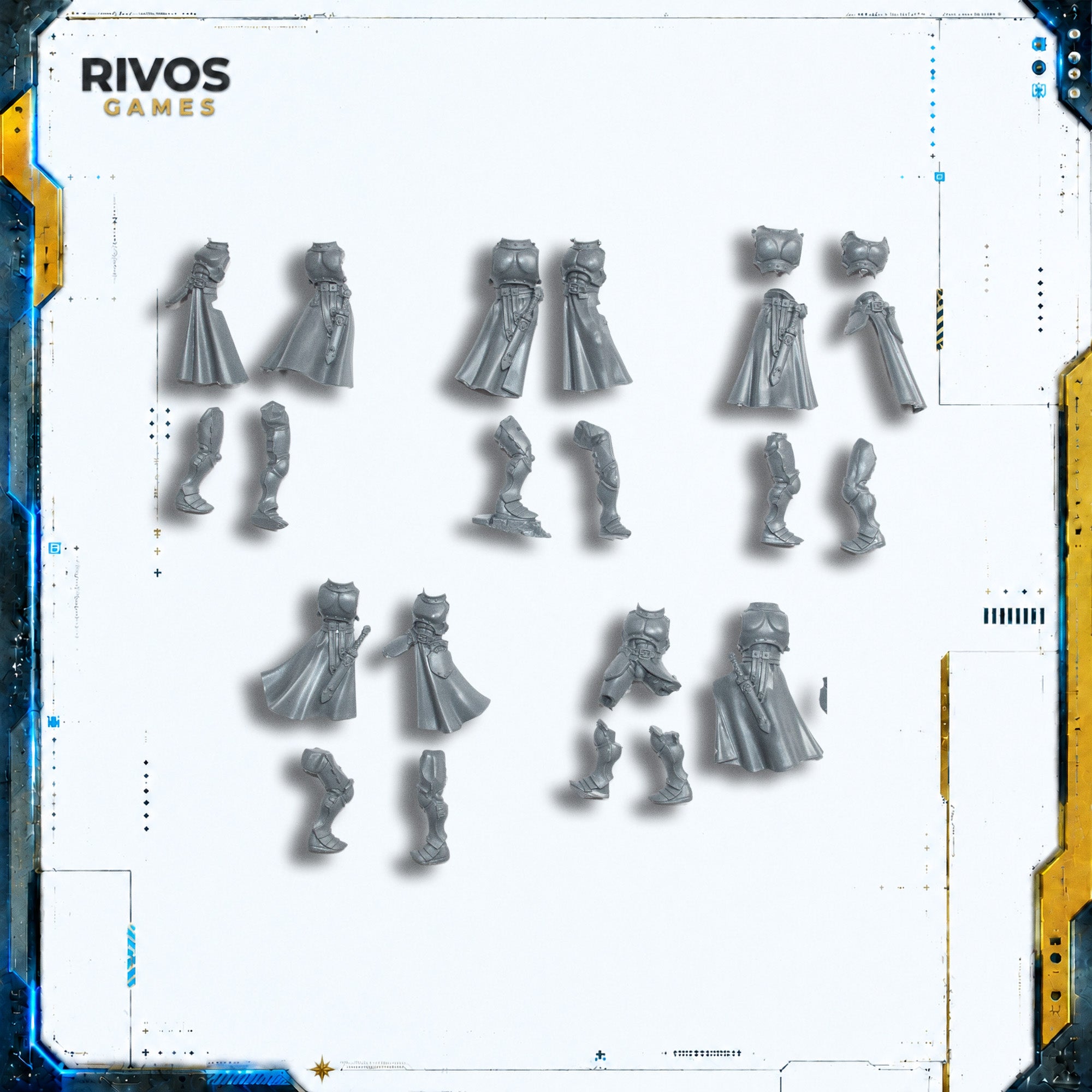 Warhammer Stormcast Eternals Vanquishers Legs and Torso x 5 - Bits (Bitz)