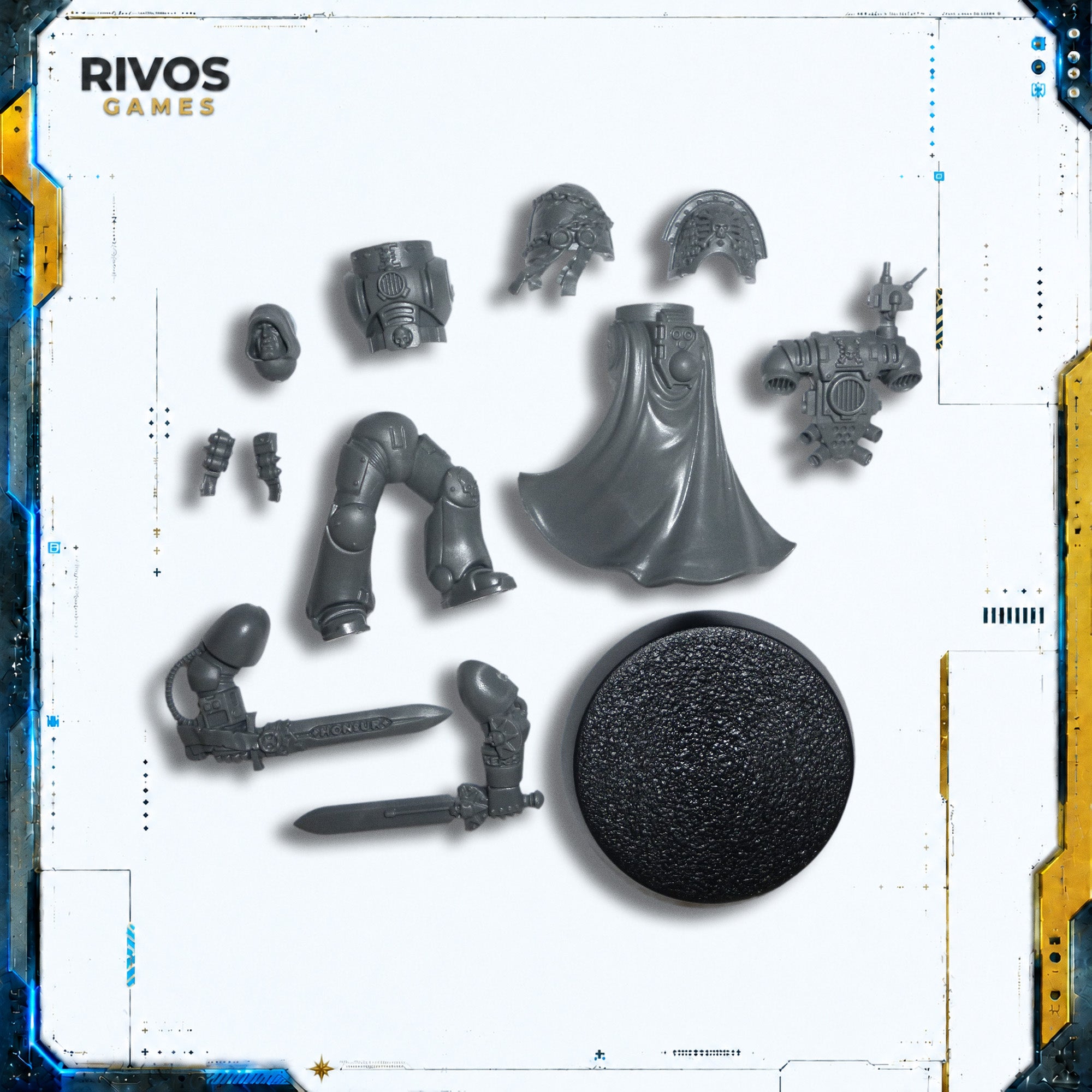 Warhammer 40K Deathwatch Veterans Black Shield - Bits (Bitz)