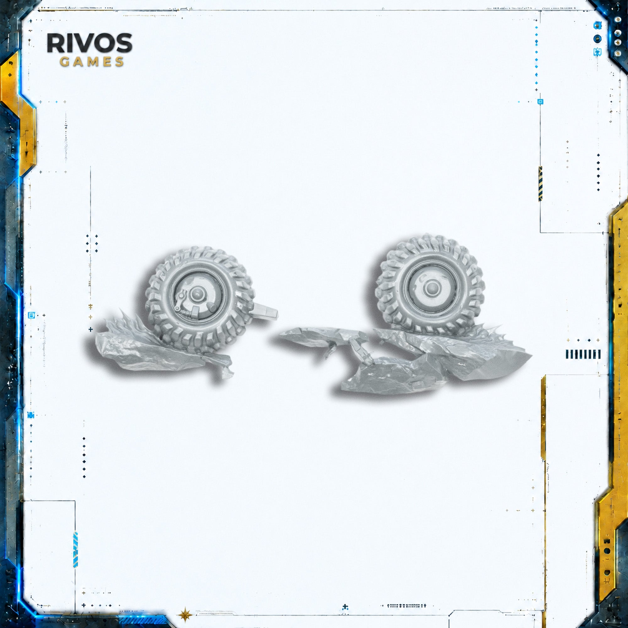 Warhammer 40K Orks Wazdakka Gutsmek Big Revva Rear Wheel Bits Bitz