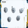 Warhammer 40K Deathwatch Veterans Heads A - Bits (Bitz)