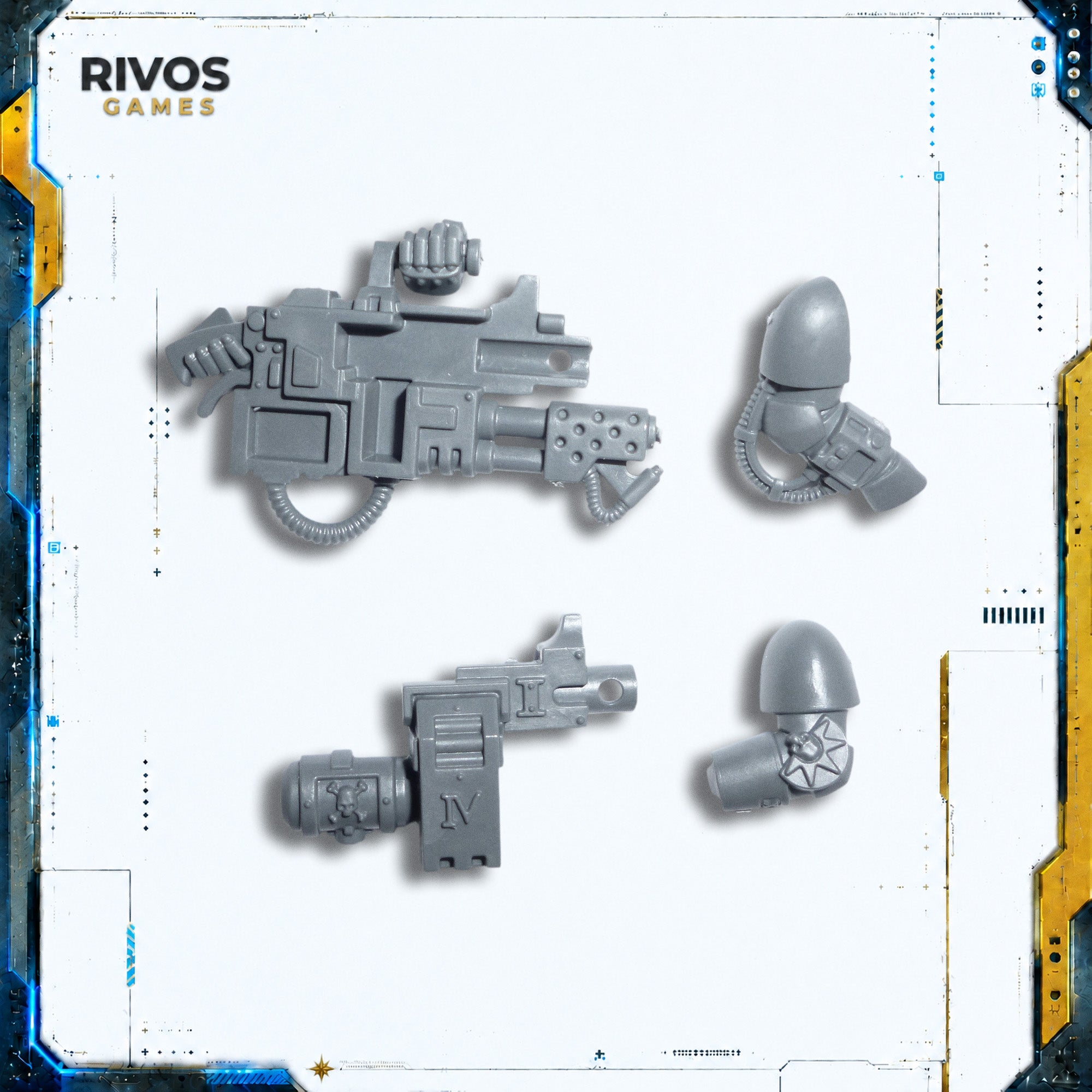 Warhammer 40K Deathwatch Veterans Infernus Heavy Bolter - Bits (Bitz)