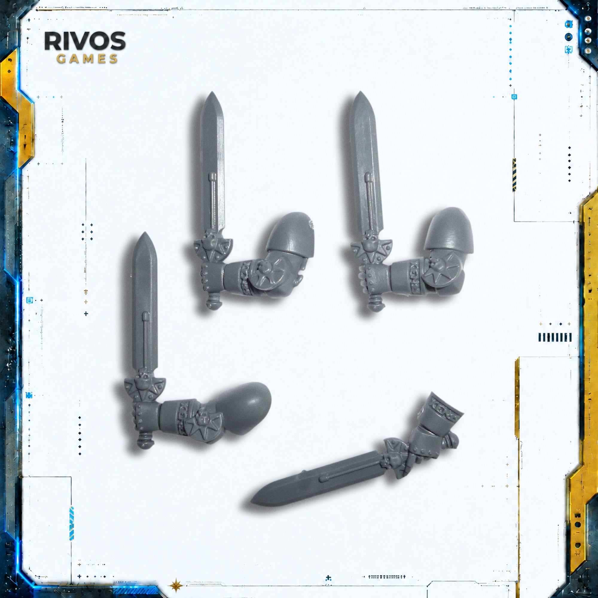 Warhammer 40K Deathwatch Veterans Power Sword x 4 - Bits (Bitz)