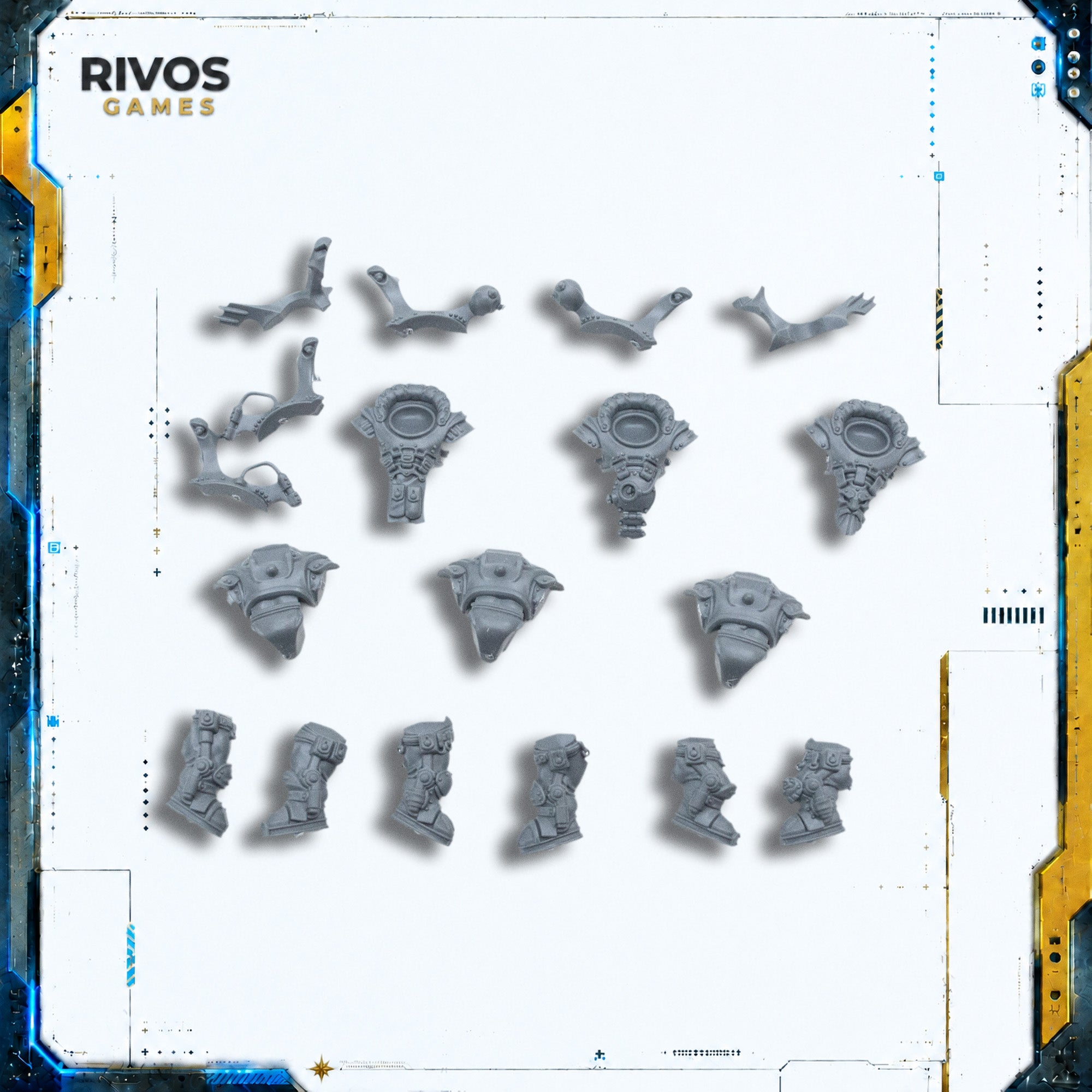 Warhammer Kharadron Overlords Skywardens Legs and Torso x 3 - Bits (Bitz)