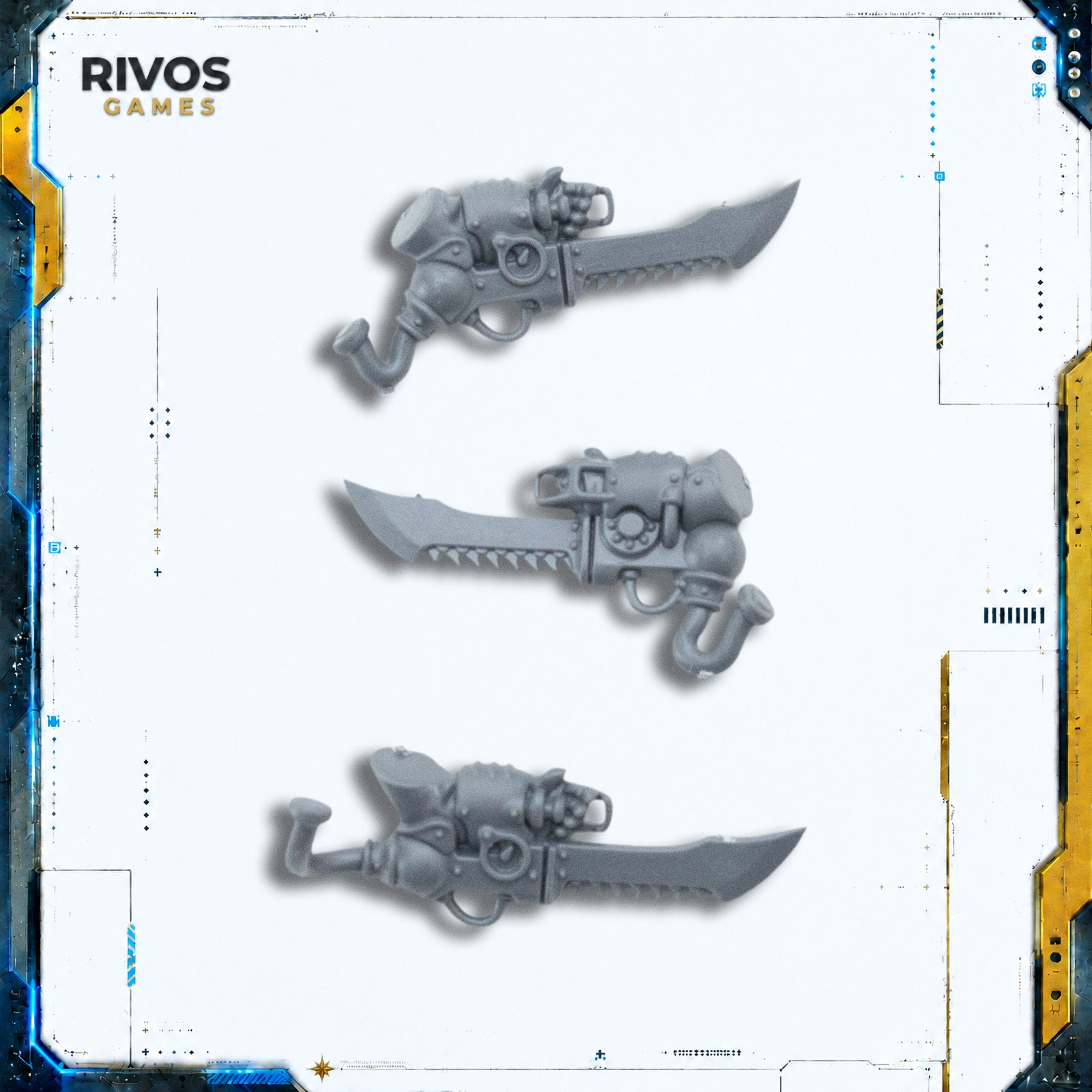Warhammer Kharadron Overlords Skywardens Athermatic Saw x 3 - Bits (Bitz)